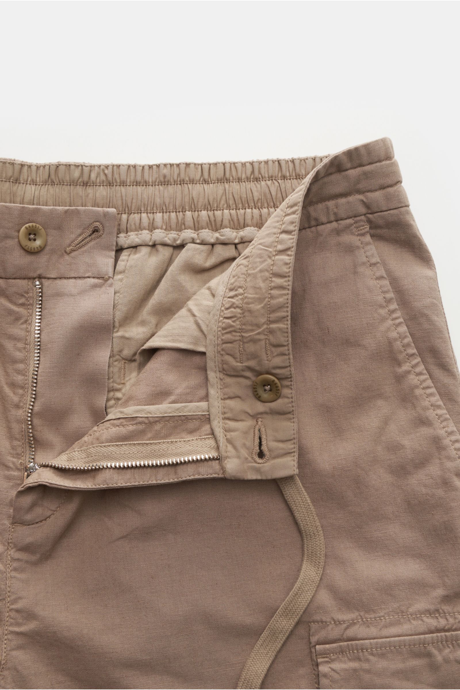 04651/ A trip in a bag Cargo-Bermudas 'Linen' taupe