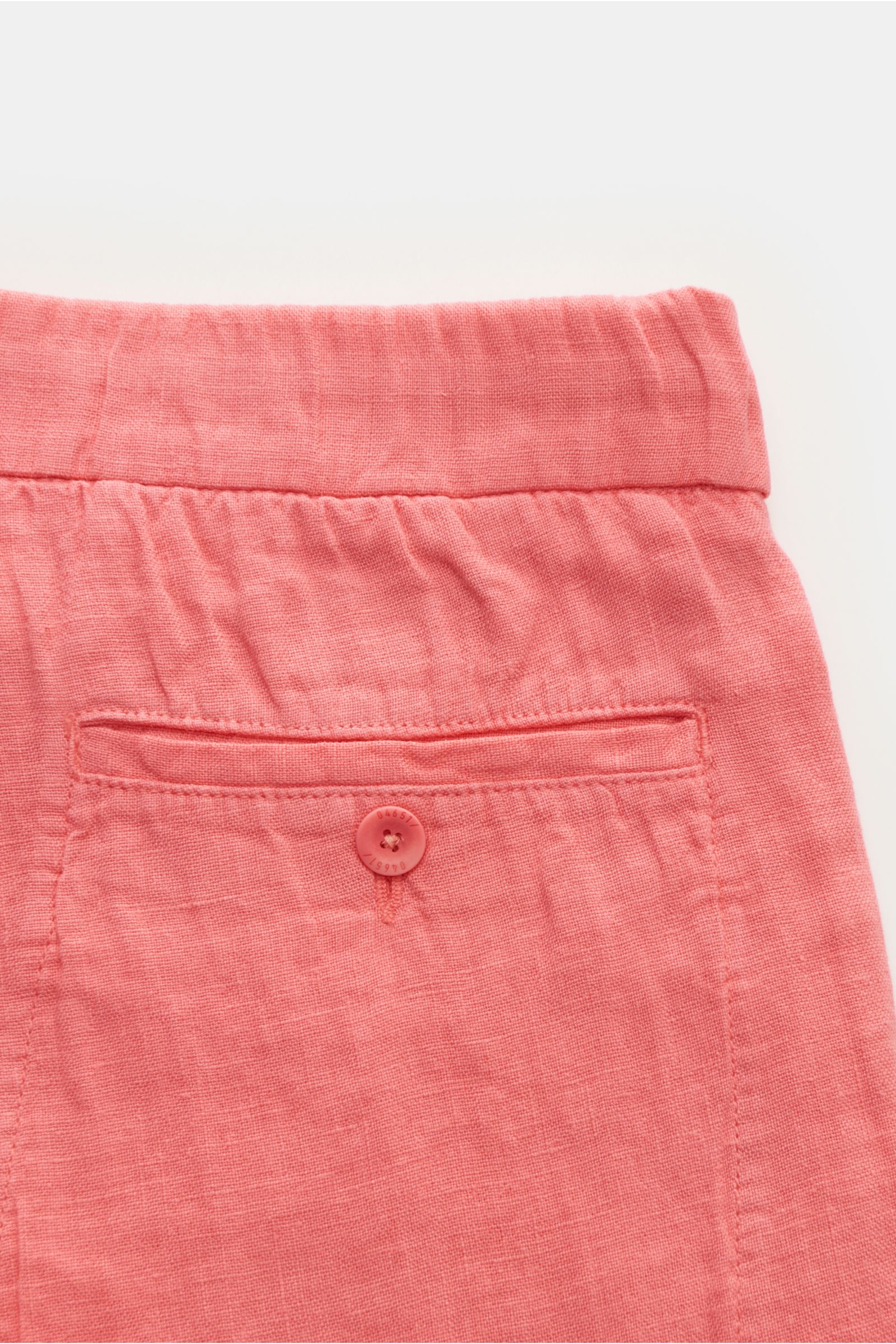 04651/ A trip in a bag Leinen-Bermudas 'Linen Bermuda' koralle