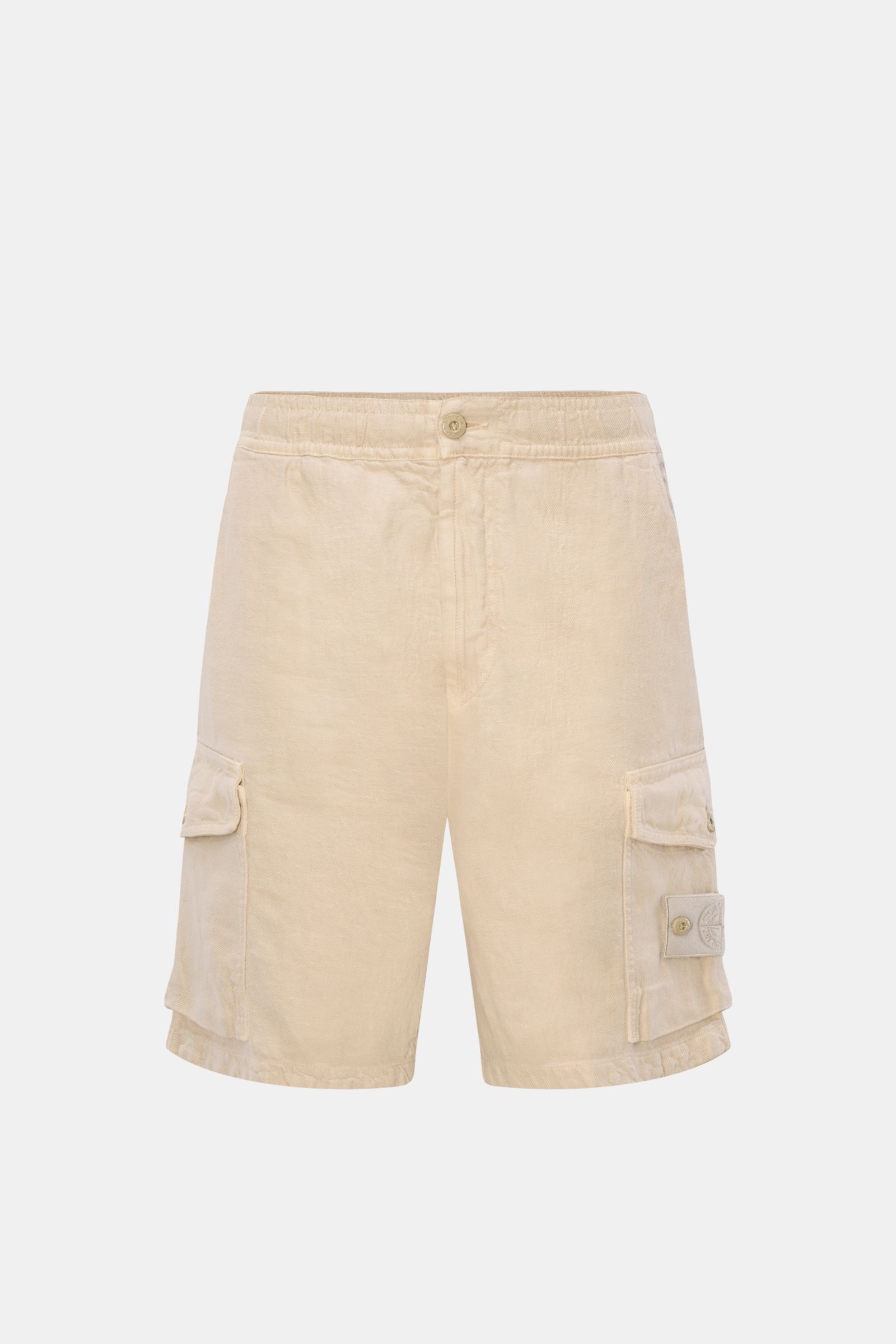 Stone Island Linen shorts 'Ghost Piece' beige
