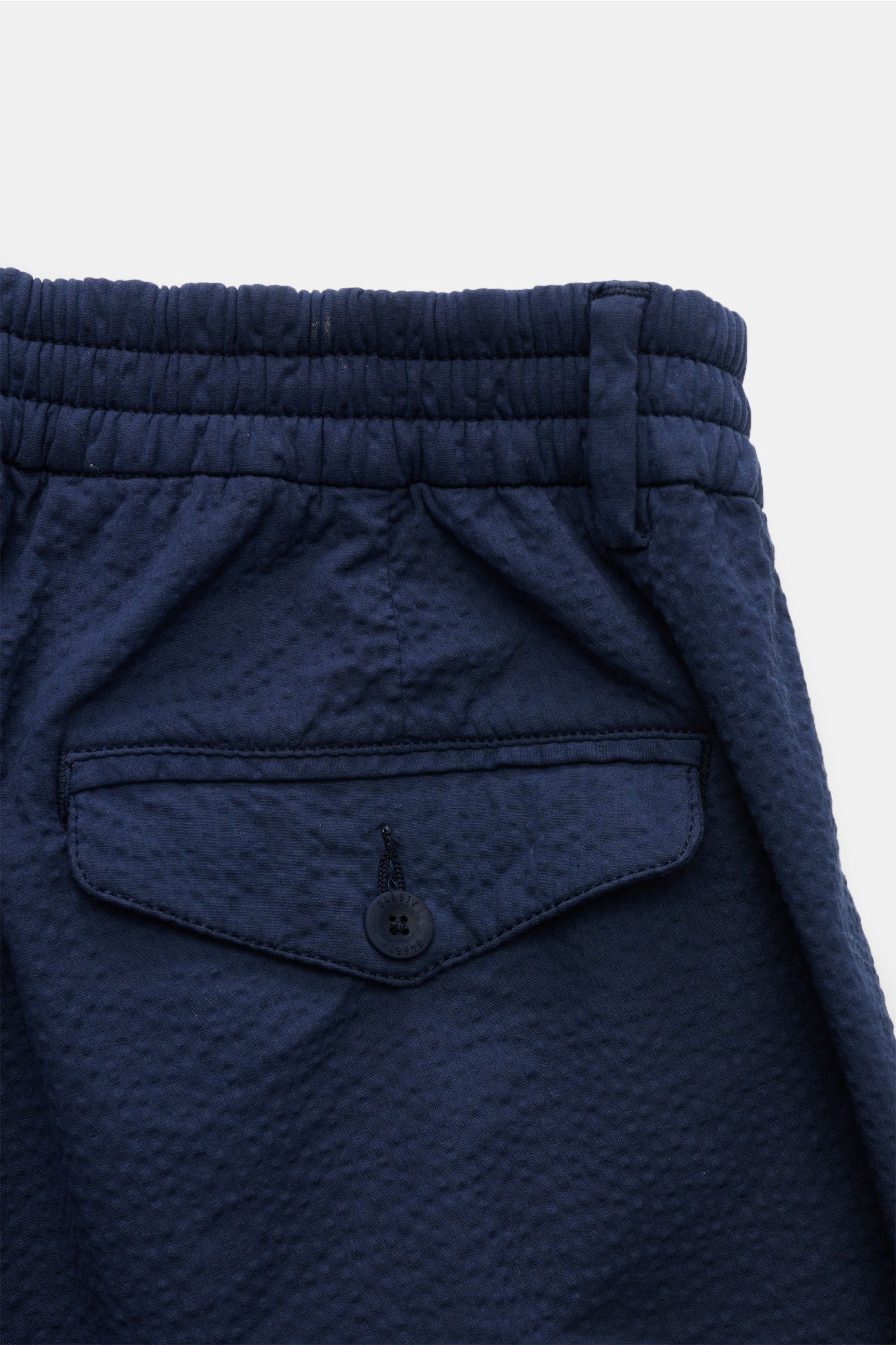 04651/ A trip in a bag Seersucker shorts navy