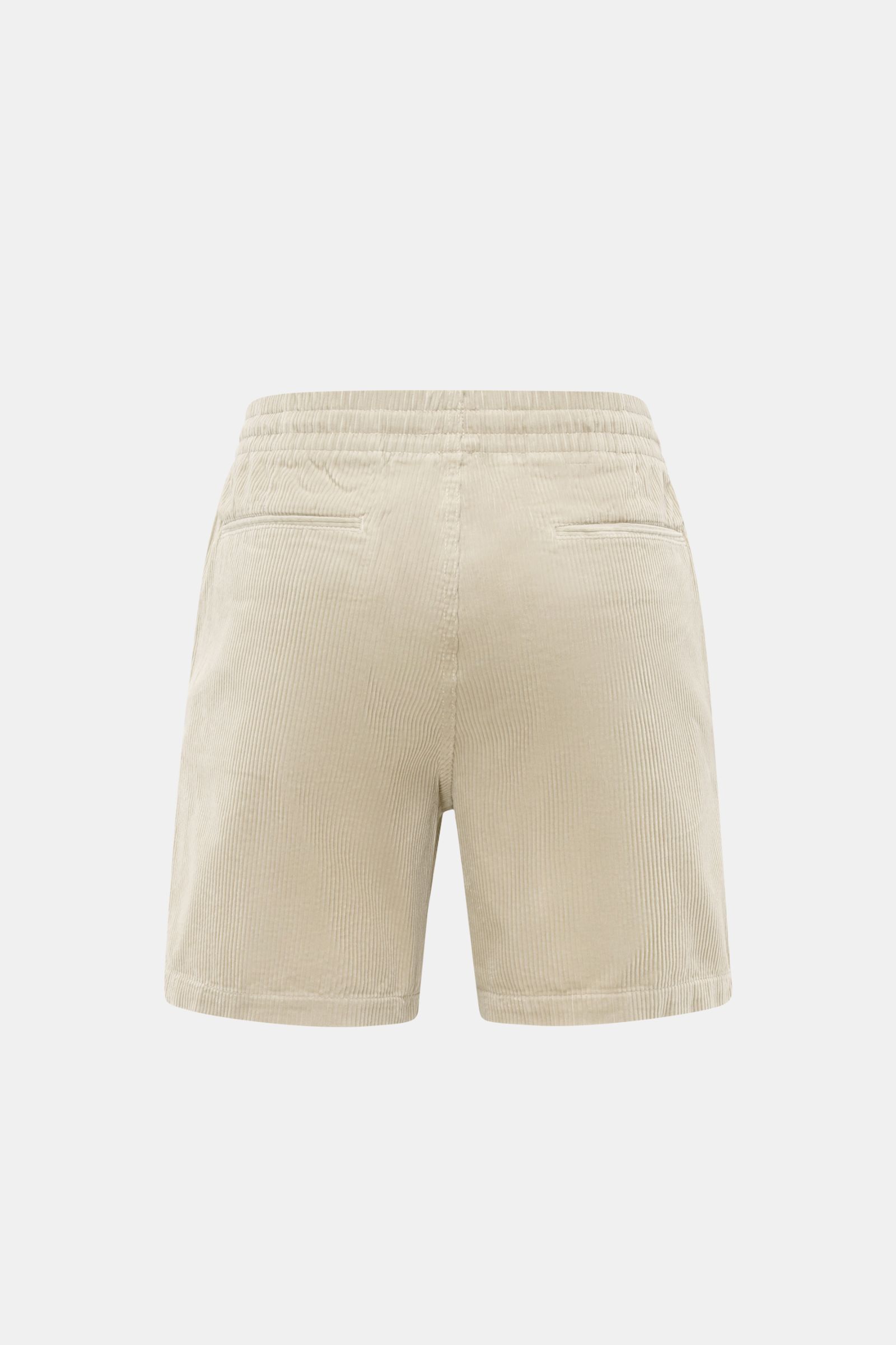 Polo Ralph Lauren Cord-Shorts sand, Rückansicht, reine Baumwolle, weicher Griff, Regular Fit, elastischer Bund, französische Taschen, Logo-Stickerei, Cordstruktur