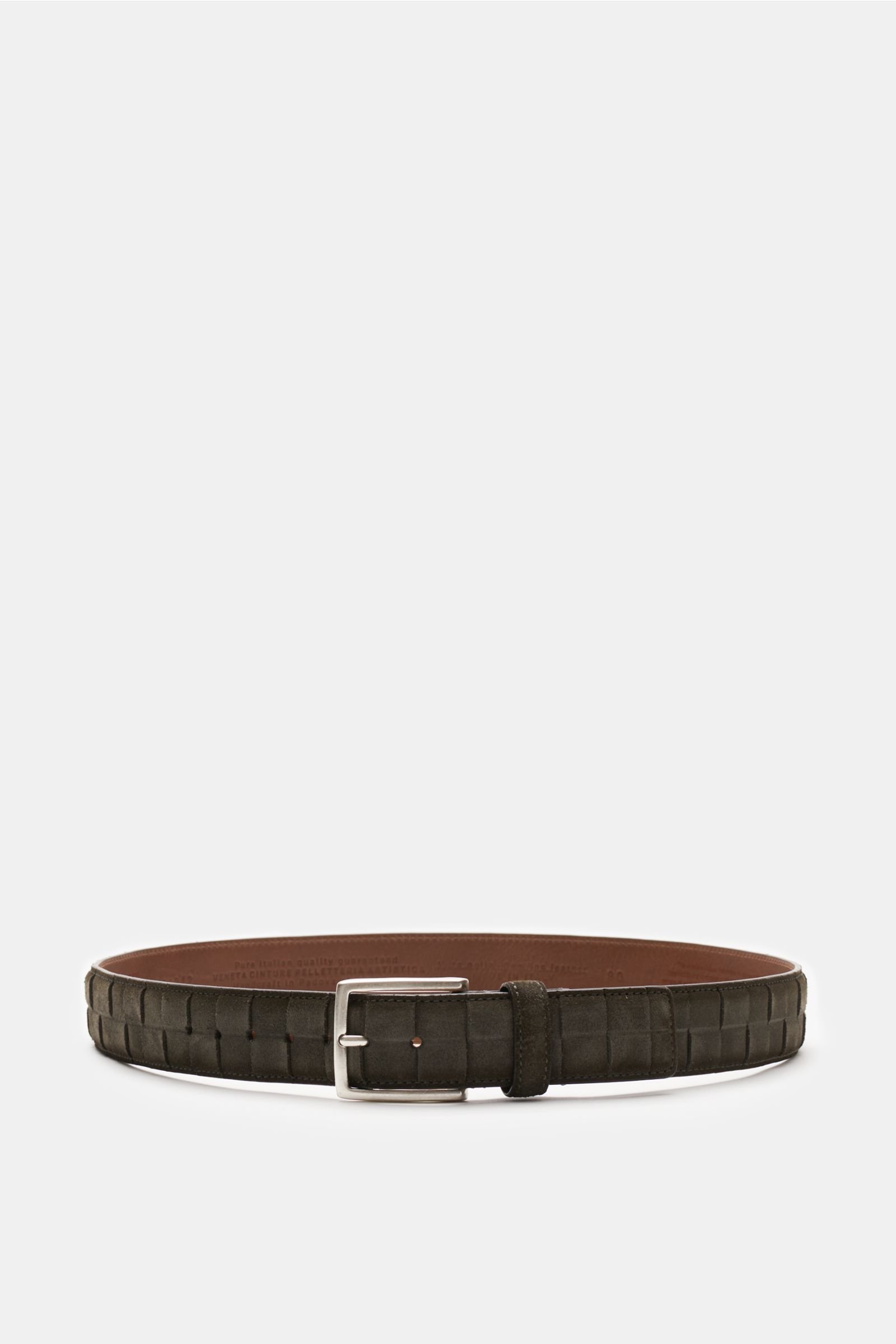 Woven belt dark grey