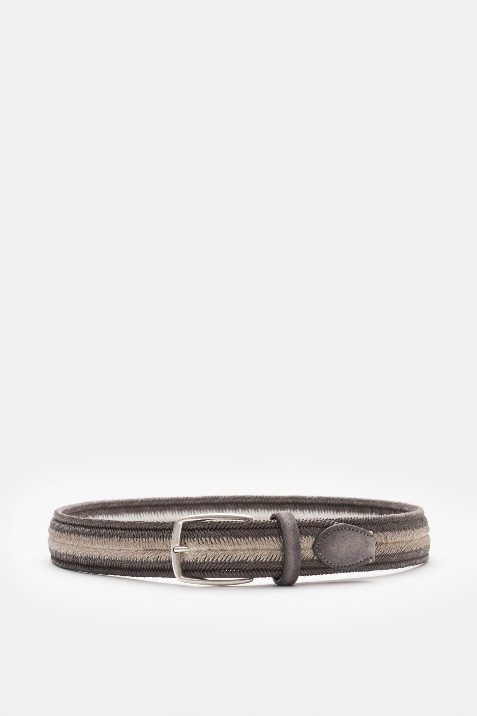 Plaited belt grey/beige