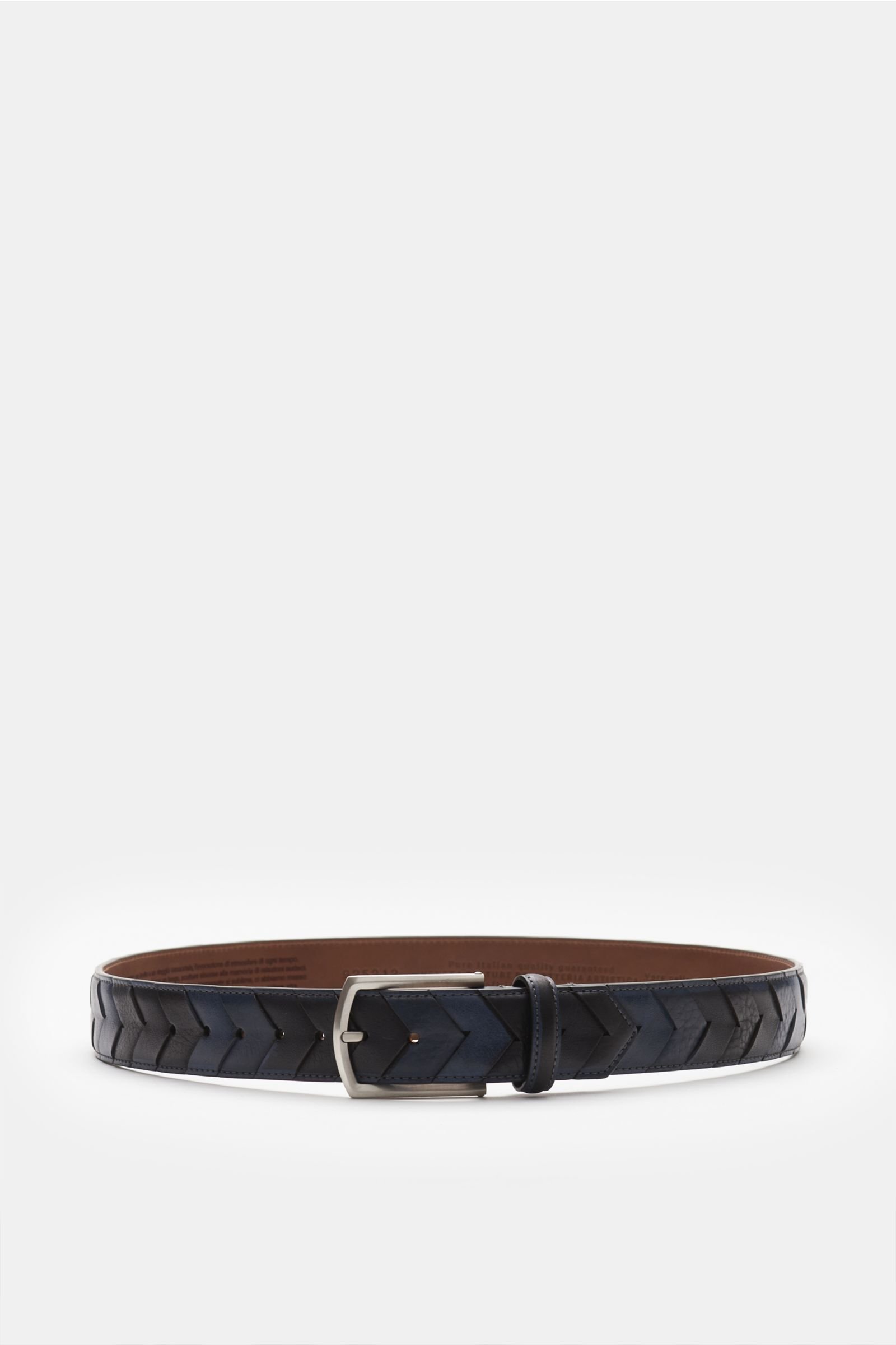 Plaited belt black/navy