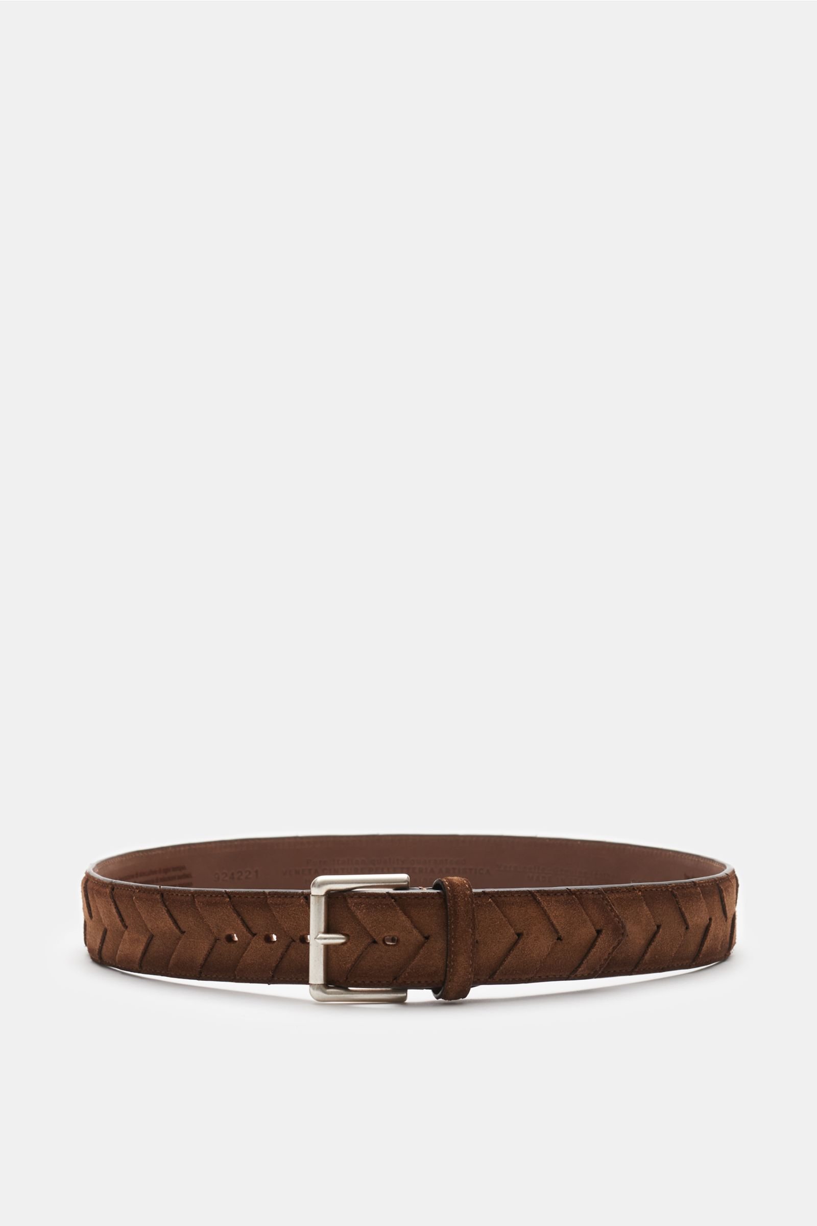 Plaited belt brown