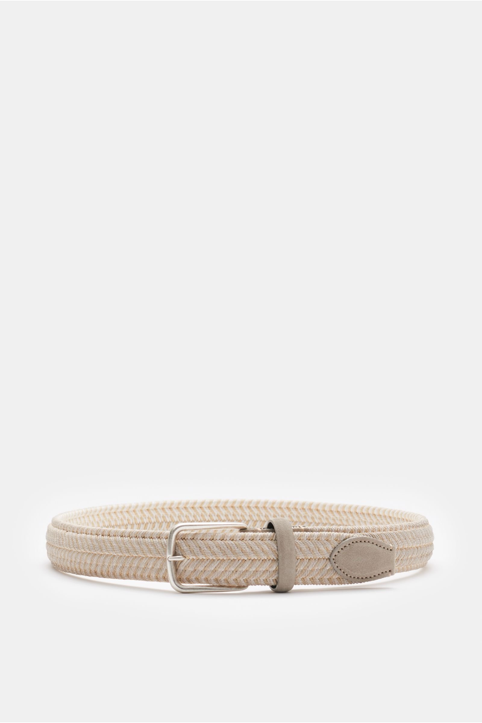 Plaited belt beige/off-white