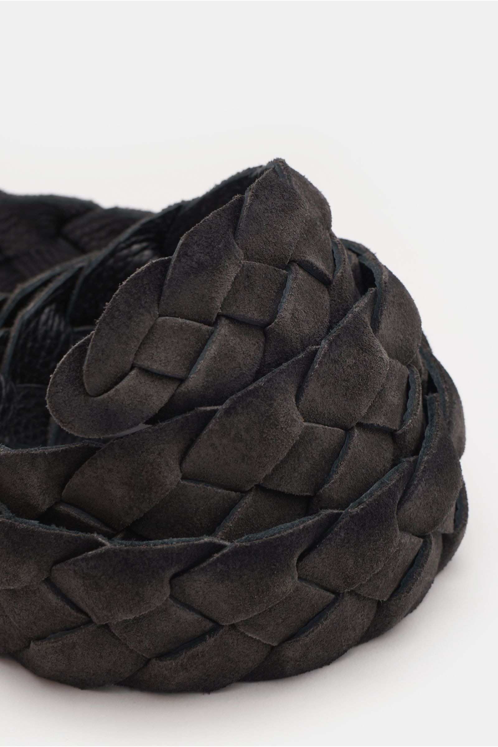Veneta Cinture Plaited belt anthracite Veneta Cinture Plaited belt anthracite