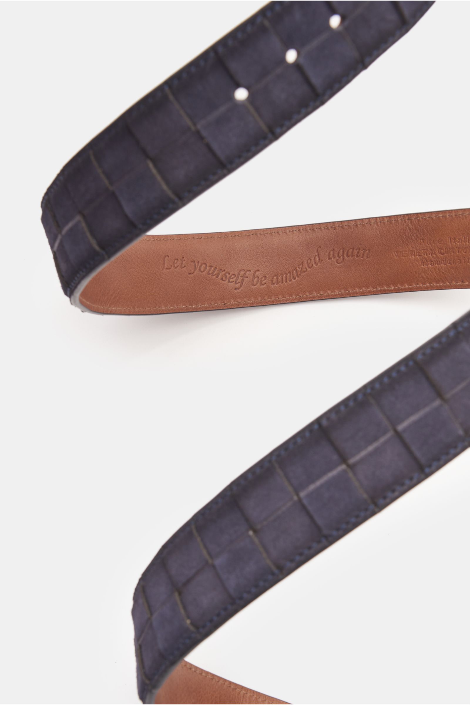 Veneta Cinture Plaited belt dark navy Veneta Cinture Plaited belt dark navy
