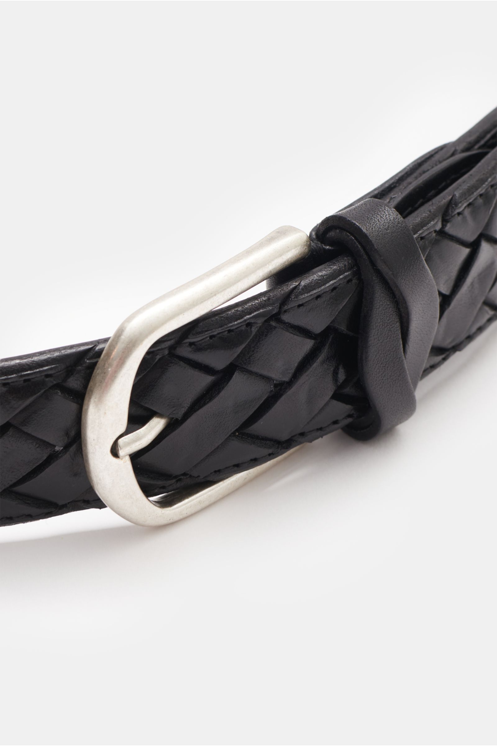 Fausto Colato Plaited belt black