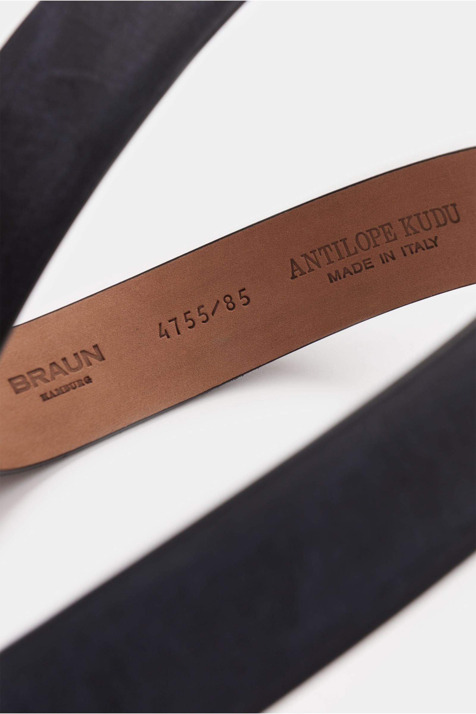 Fausto Colato Gürtel Antilopenleder anthrazit