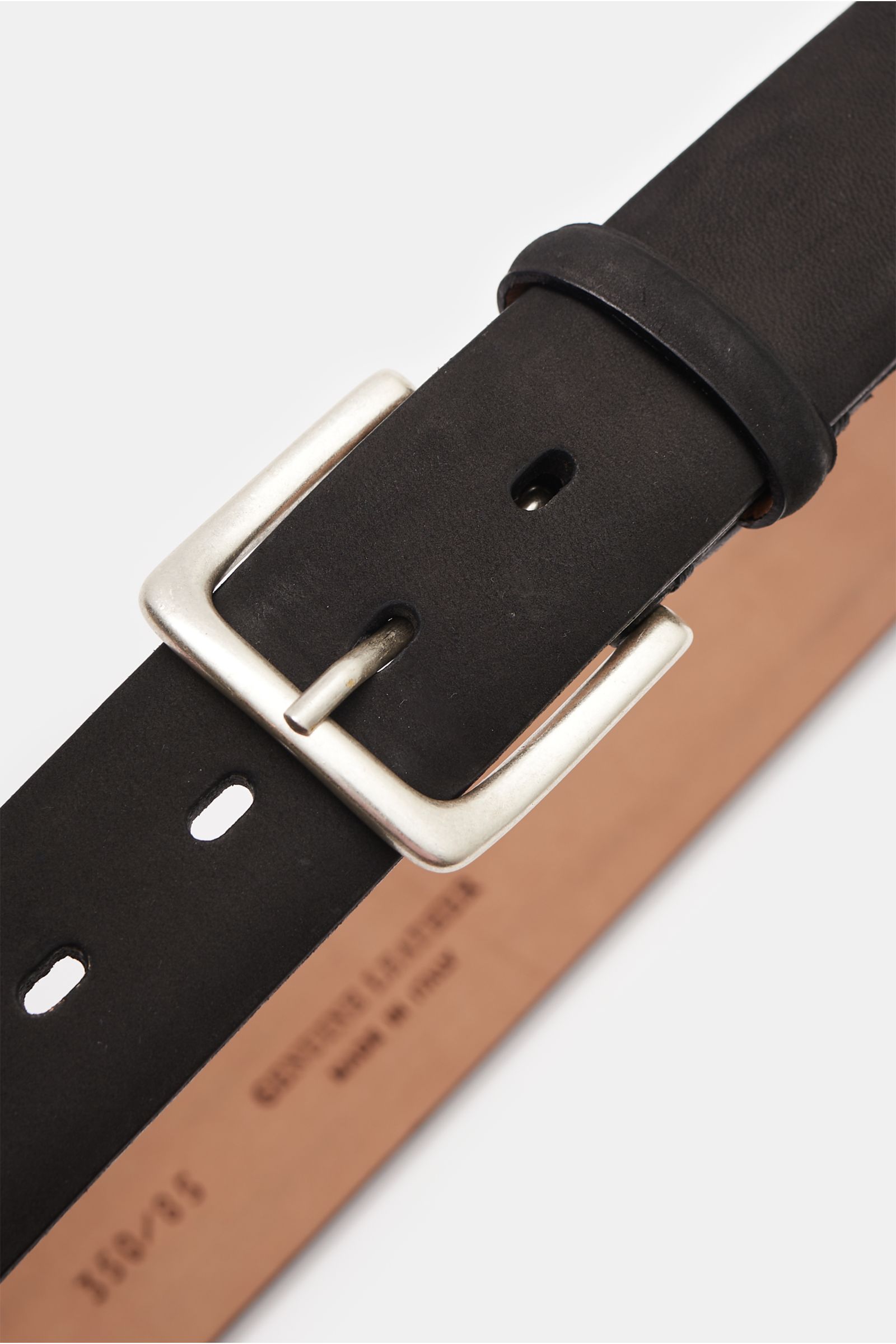 Fausto Colato Belt nubuck leather black