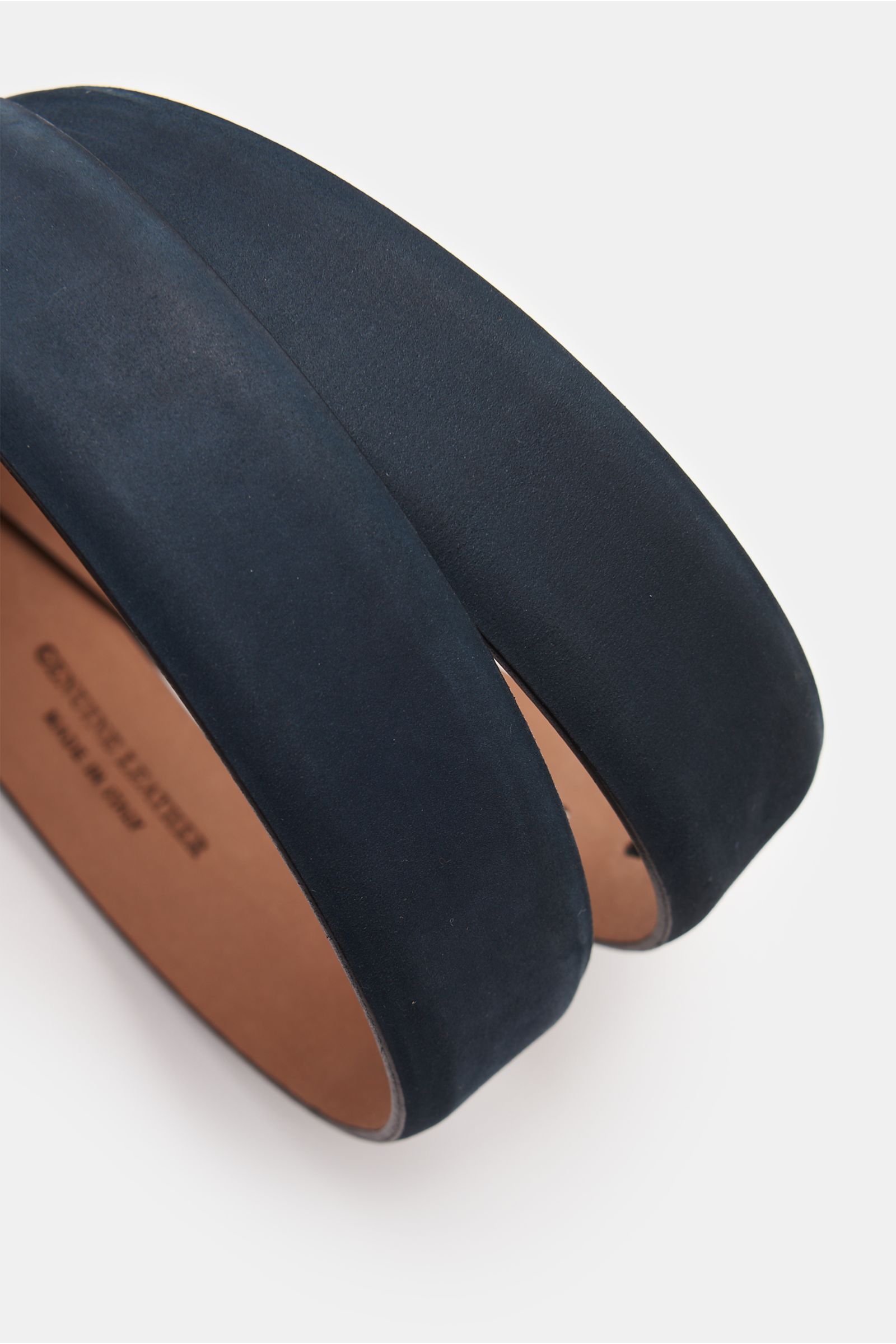 Fausto Colato Belt nubuck leather navy