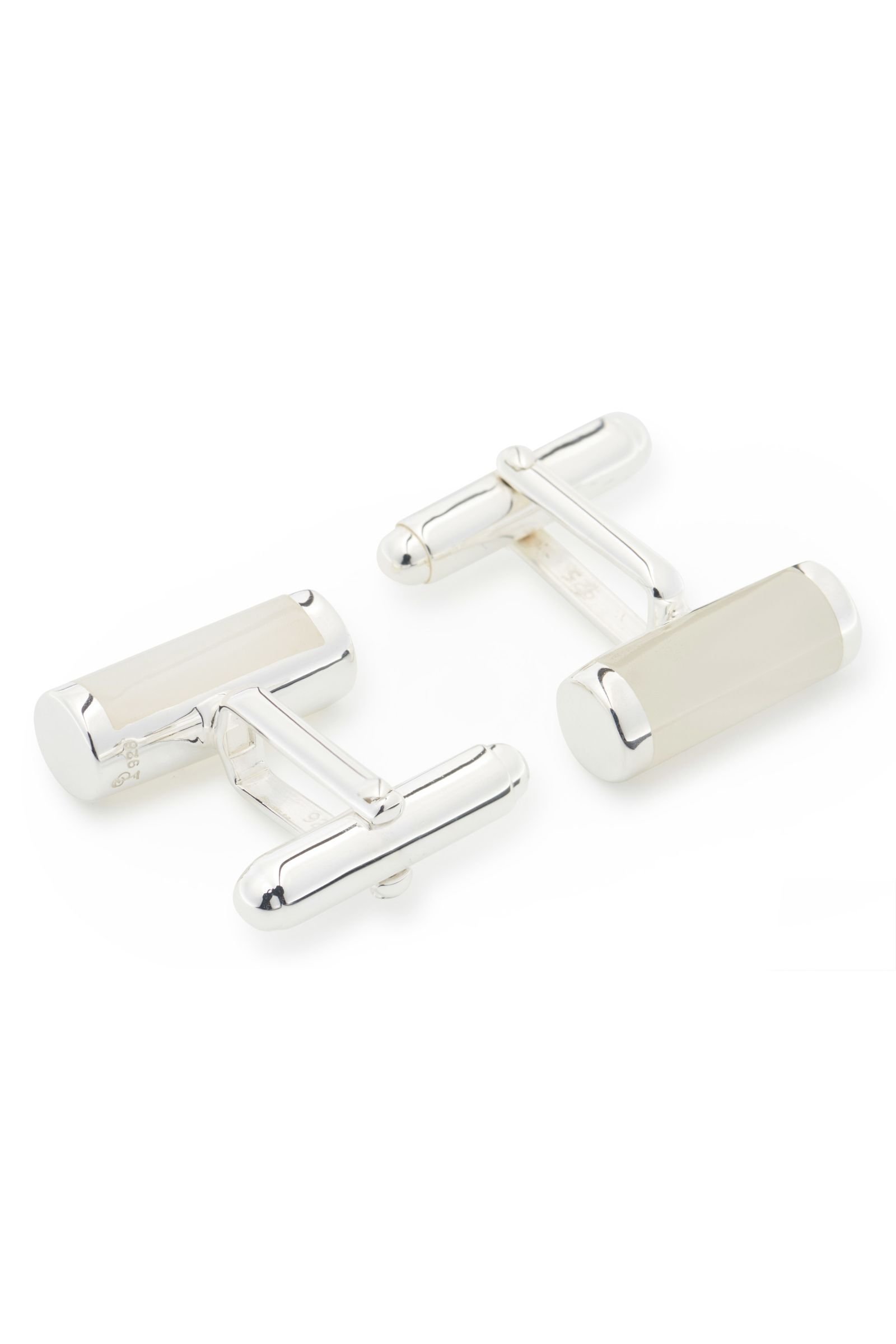 Cufflinks silver/mother-of-pearl