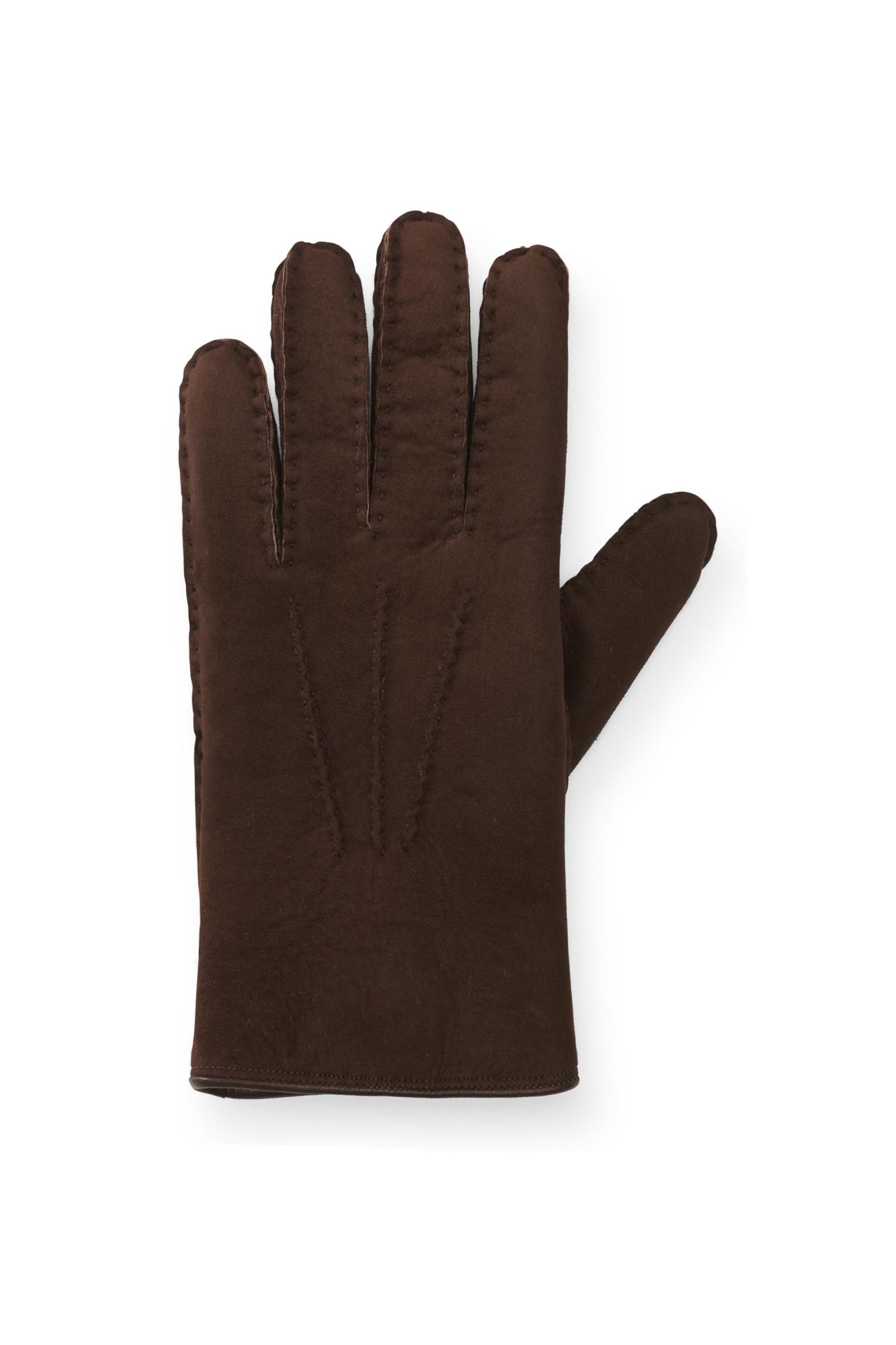 Gloves suede brown