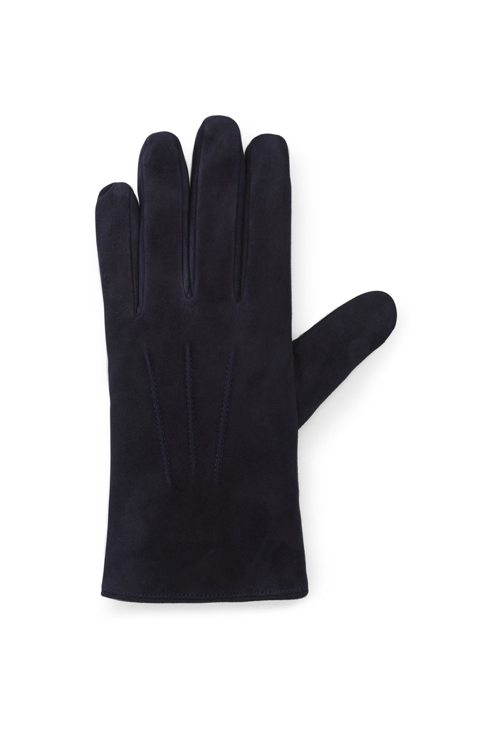 Gloves suede navy