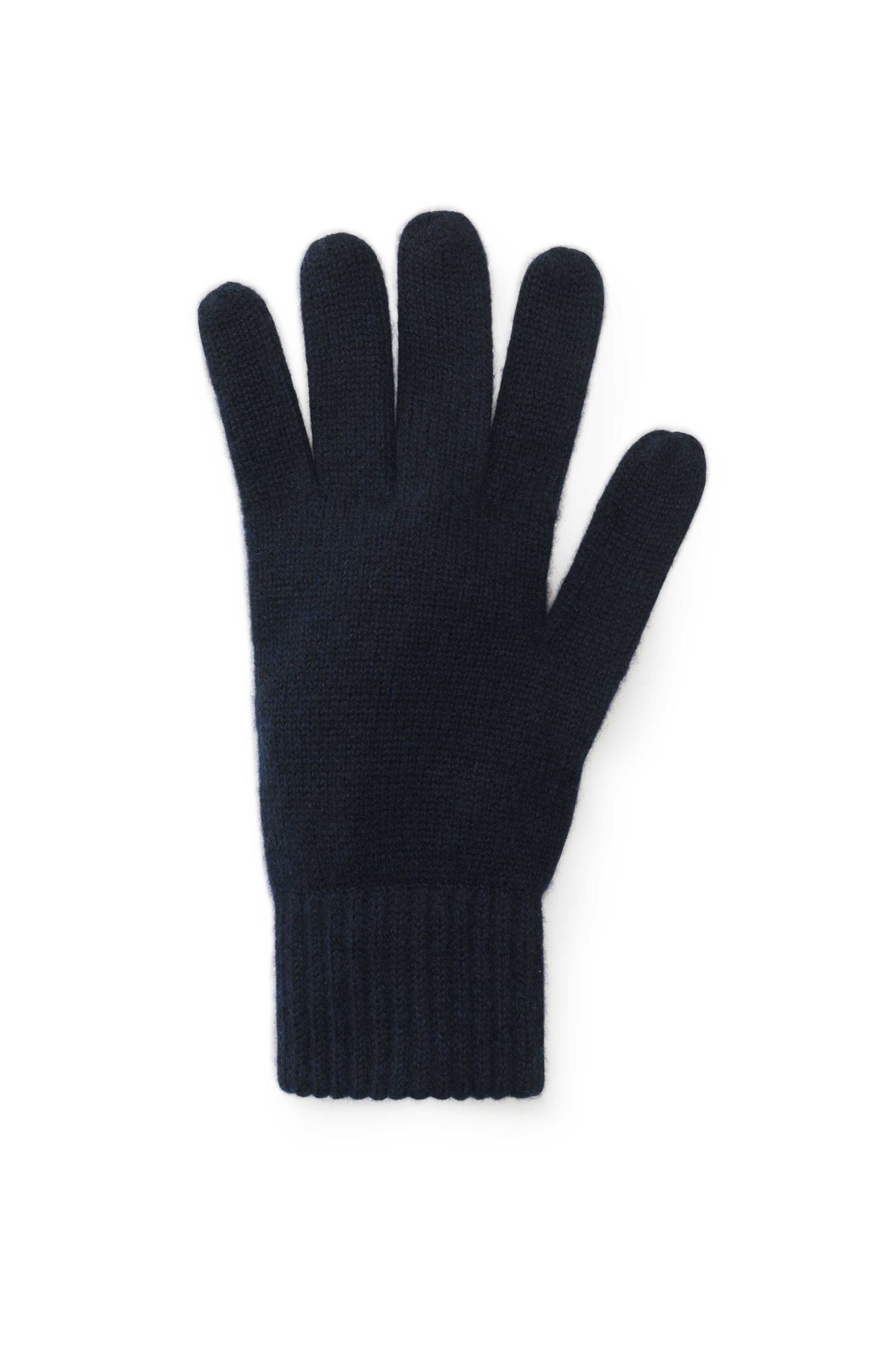 Cashmere gloves navy
