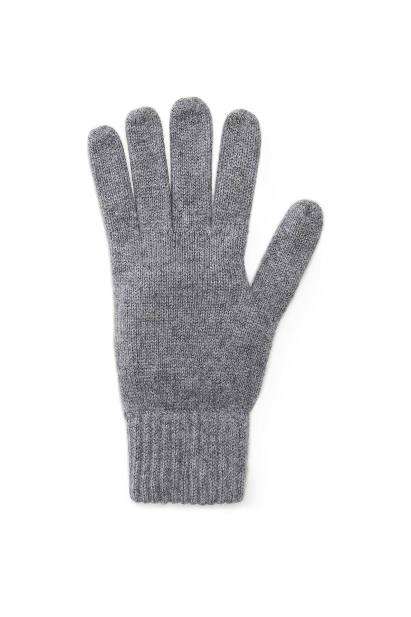 Cashmere gloves grey