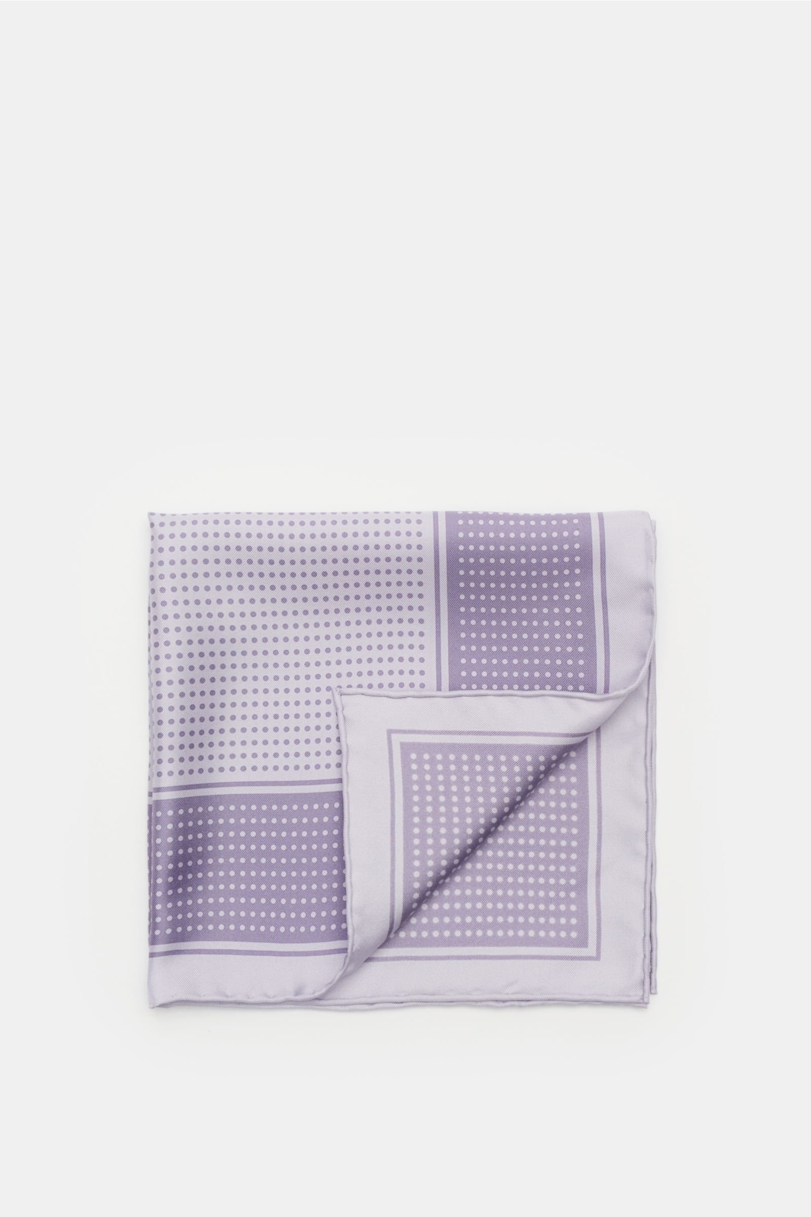 Pocket square purple dotted