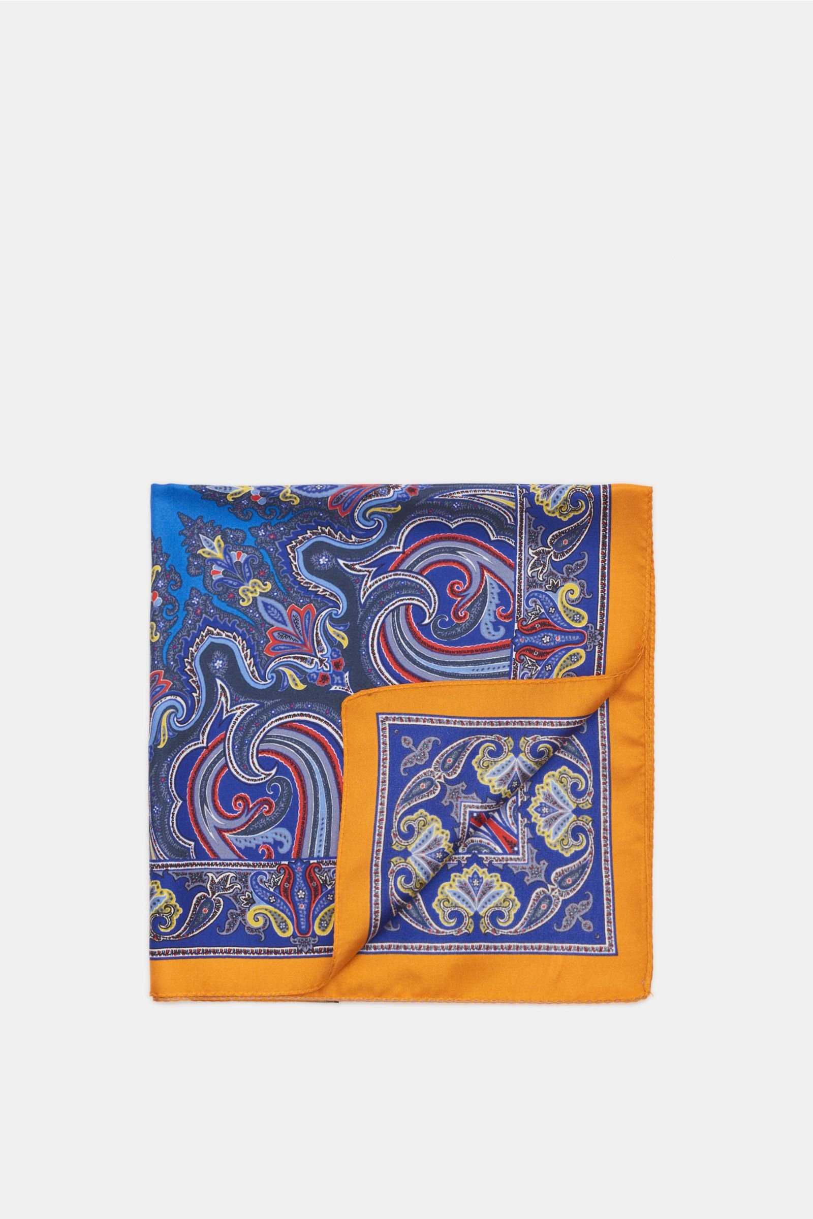 Pocket square orange/purple patterned