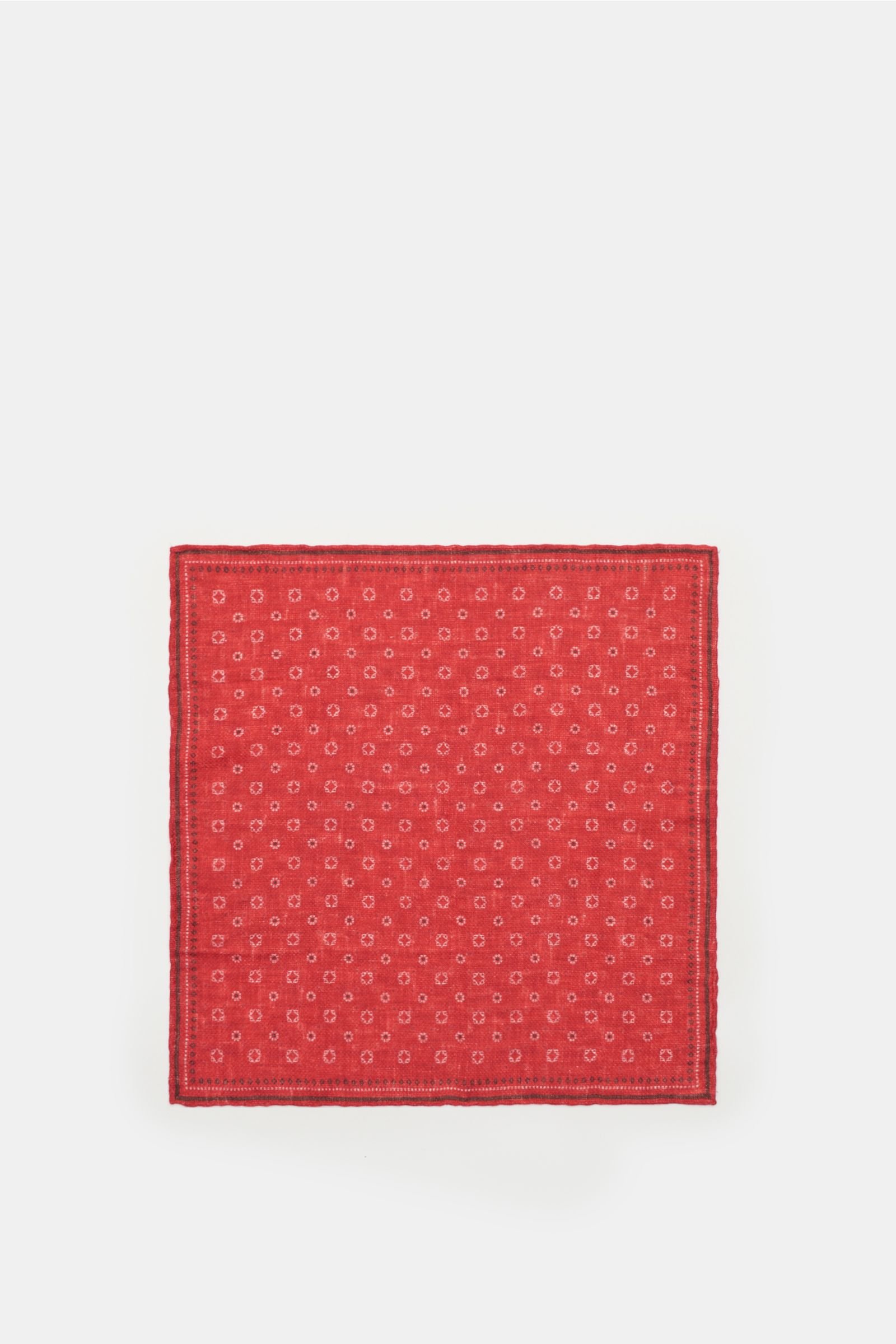 Pocket square red patterned