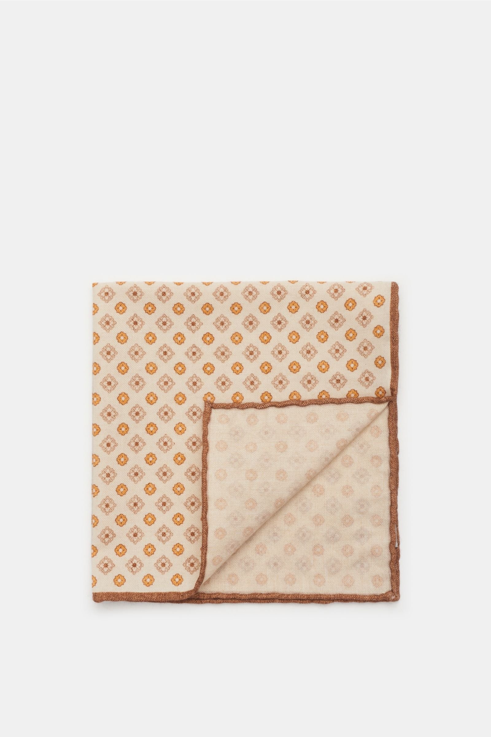 Pocket square beige/light brown patterned