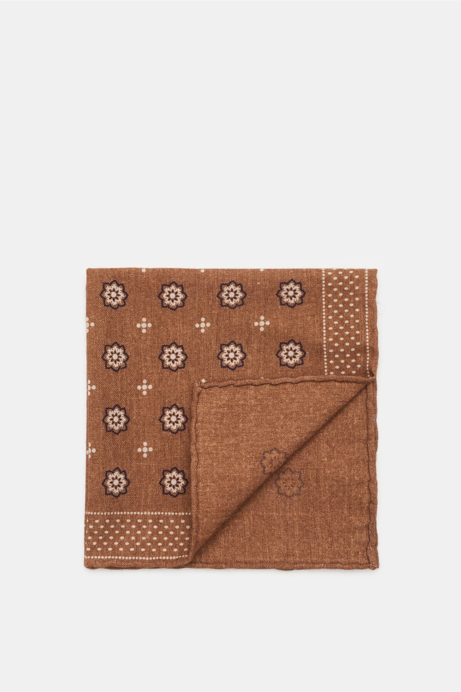 Pocket square brown/beige patterned