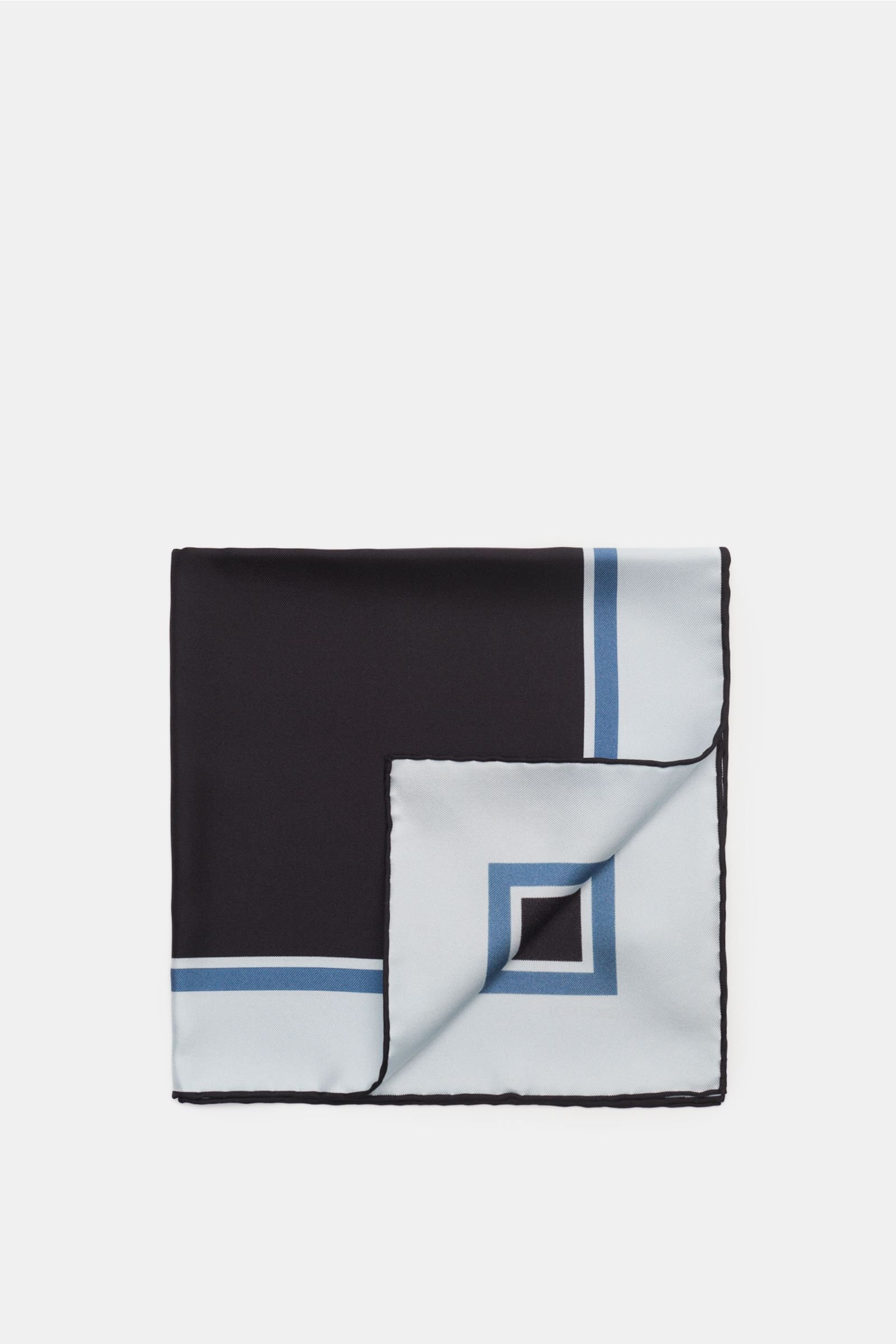 Pocket square light blue/navy