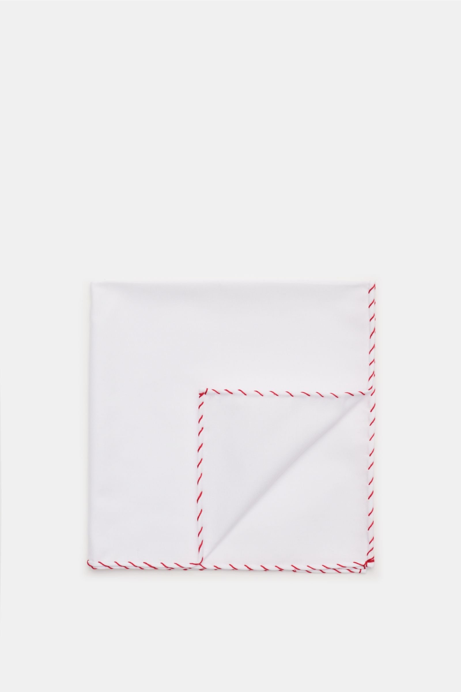 Pocket square red/white
