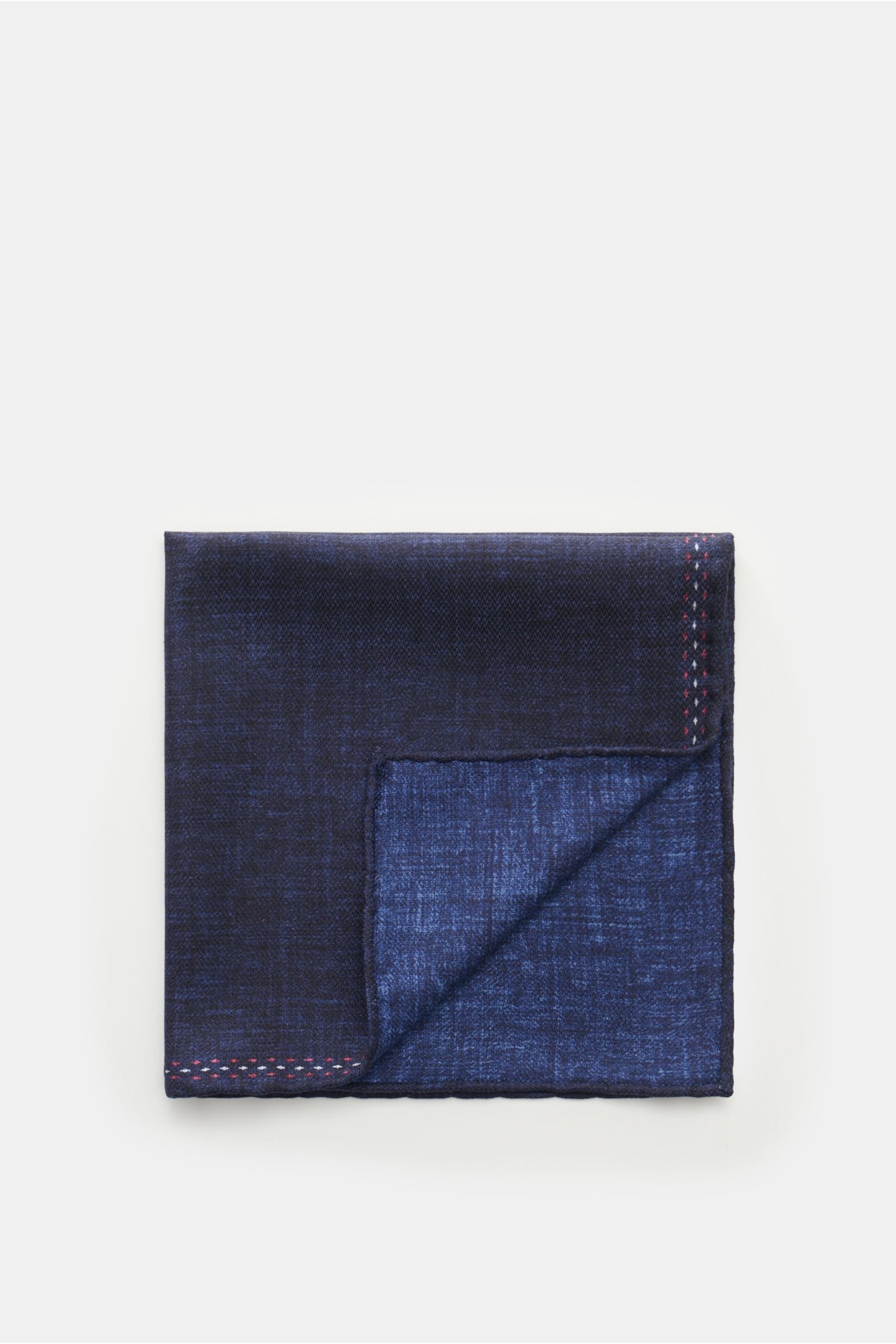 Silk pocket square navy/dark blue mottled