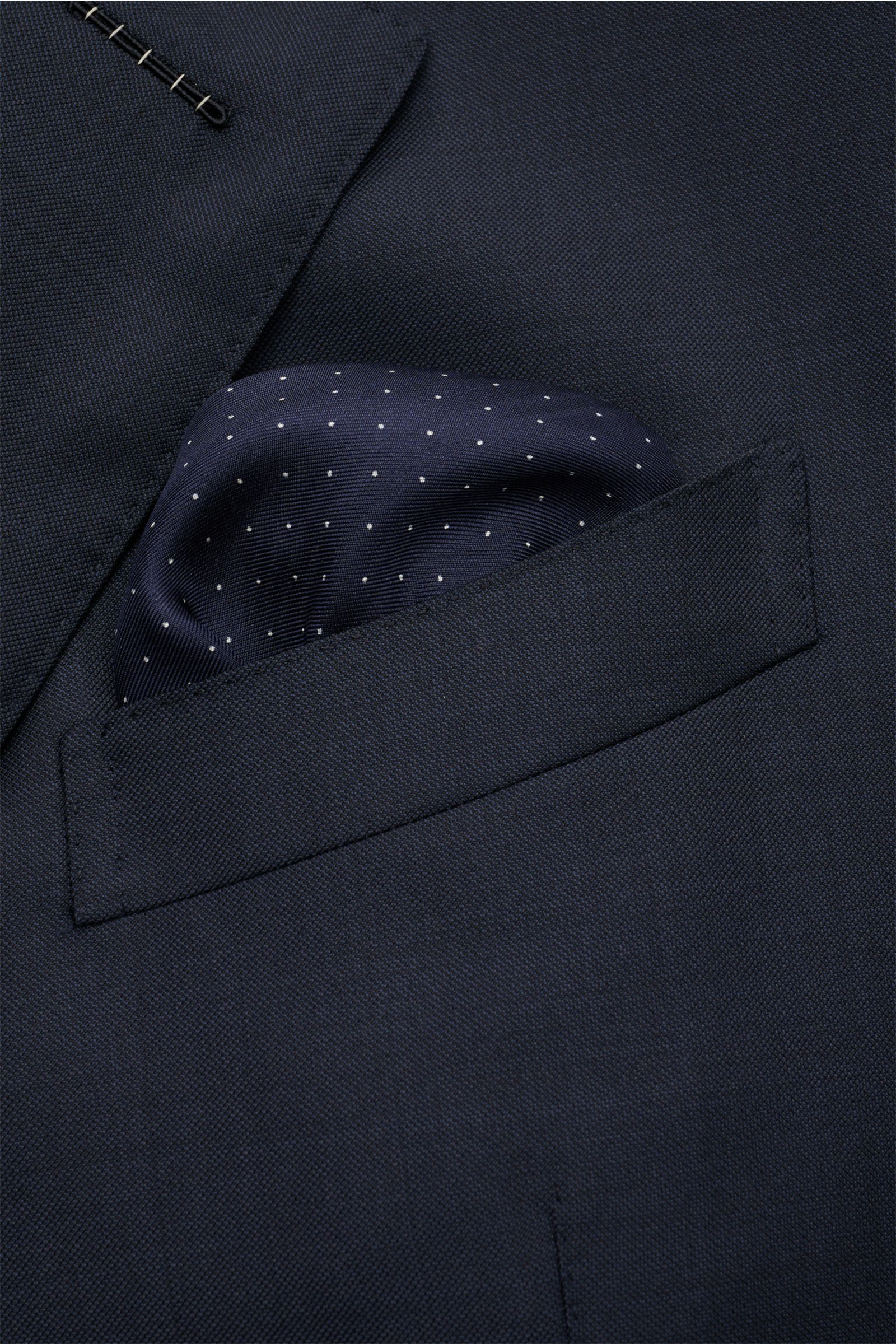 Tom Ford Seiden-Einstecktuch navy/weiß gepunktet