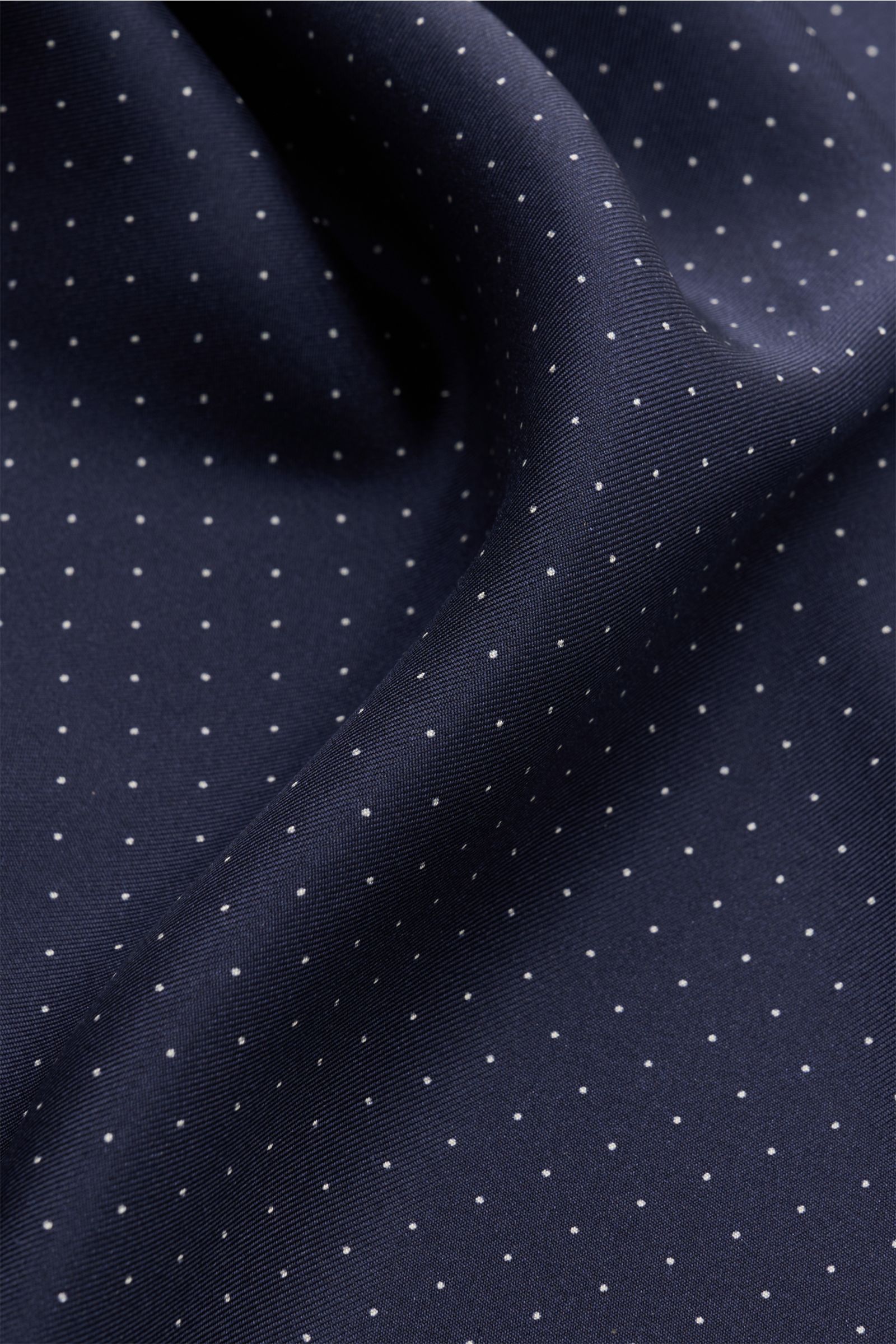 Tom Ford Seiden-Einstecktuch navy/weiß gepunktet