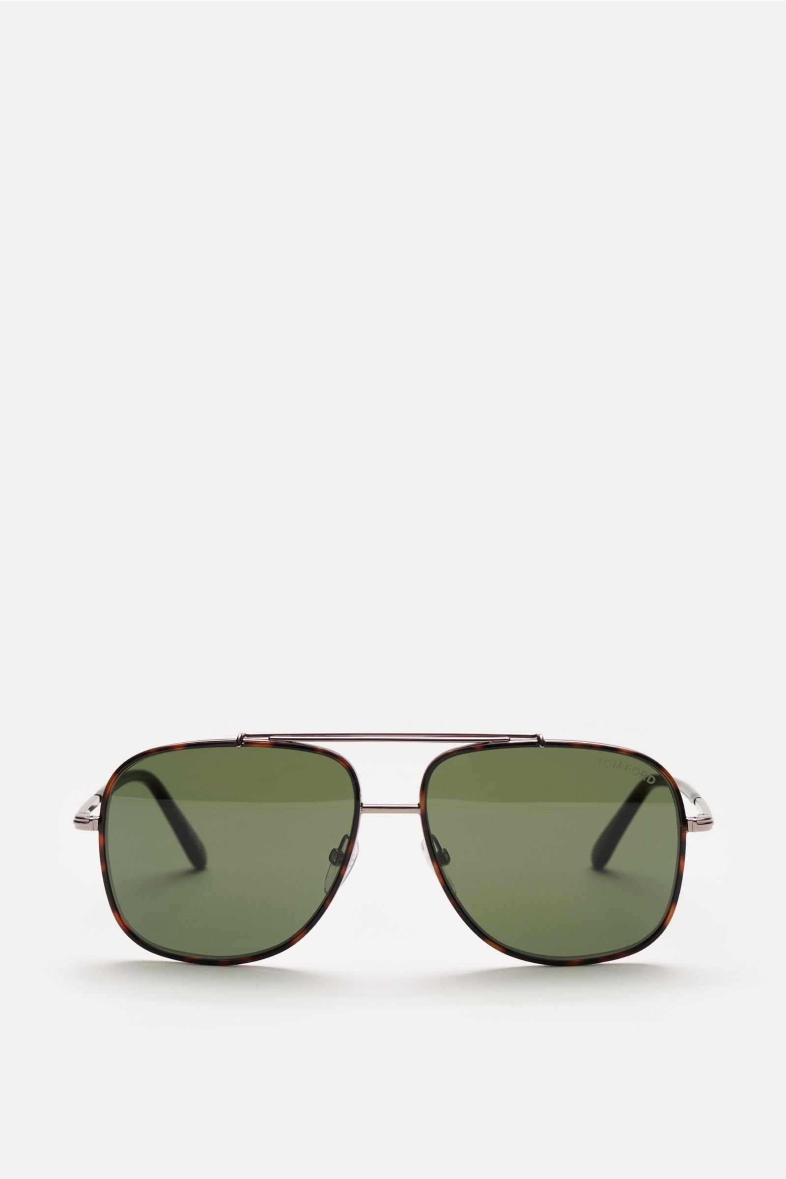 'Benton' sunglasses silver/brown patterned/dark green