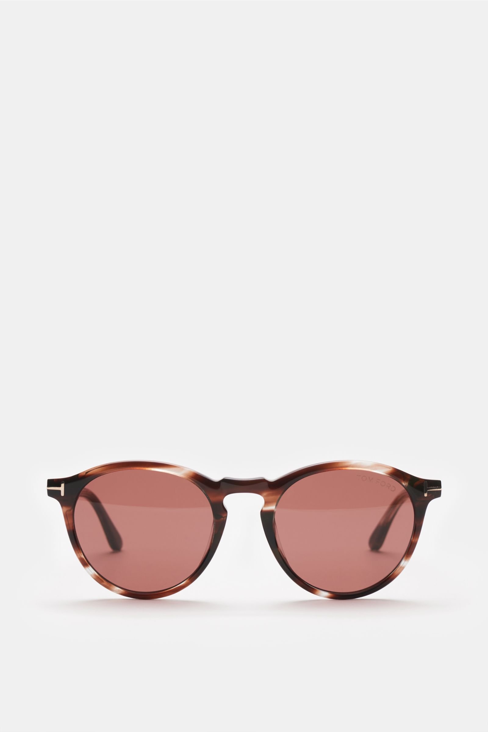 Sunglasses 'Aurele' brown patterned/red 