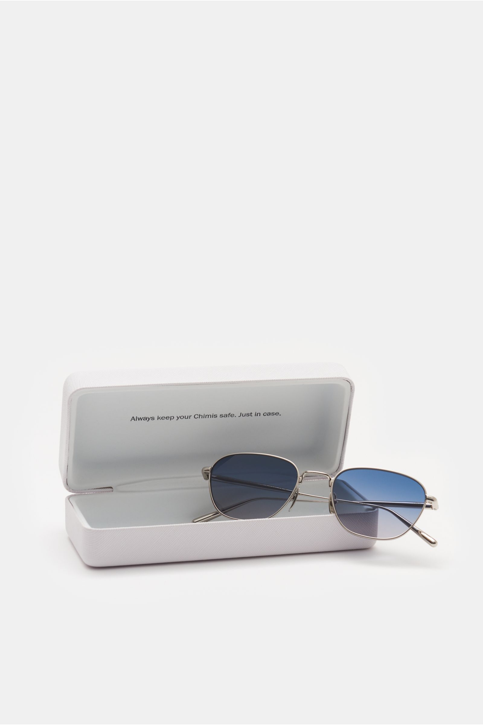 Chimi Sunglasses 'Polygon' silver/smoky blue/grey