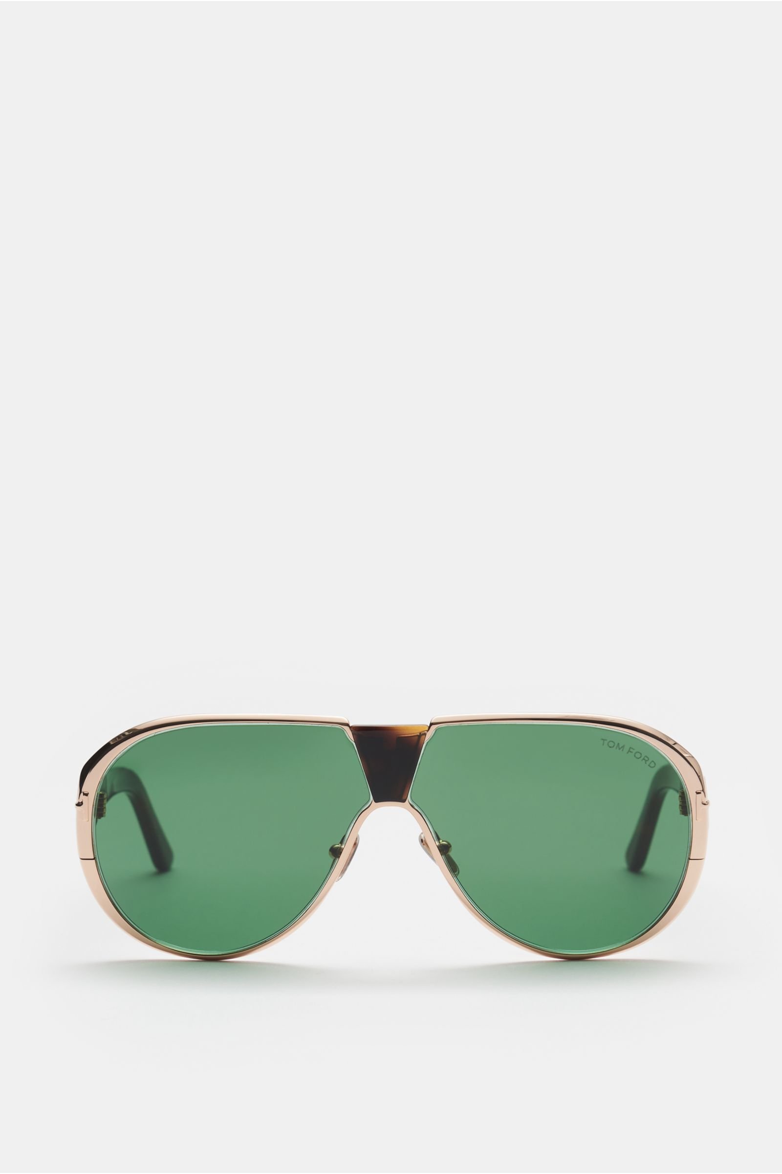 Sunglasses 'Vincenzo' silver/brown patterned/green