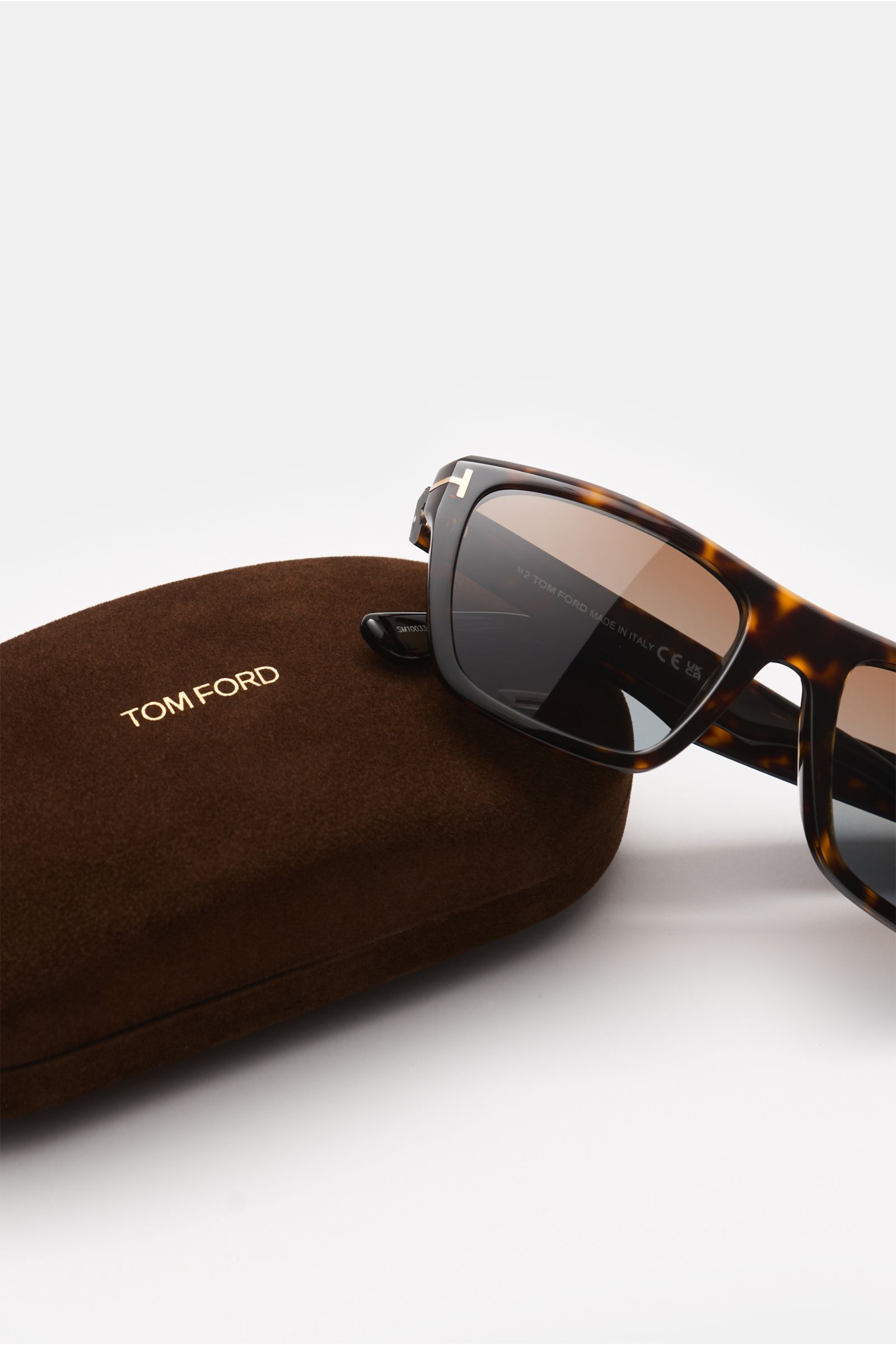 Tom Ford Sonnenbrille 'Alberto' braun gemustert/hellbraun/rauchblau