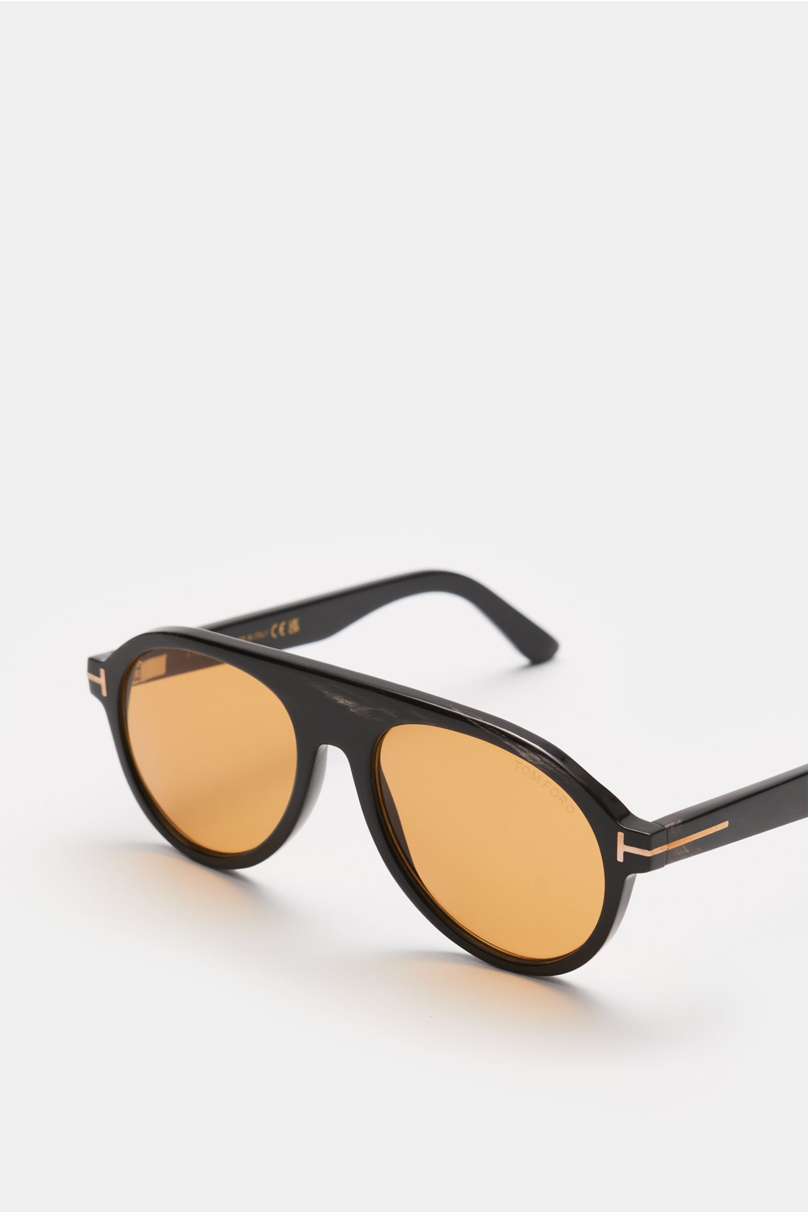 Tom Ford Horn-Sonnenbrille 'Private Collection' anthrazit gemustert/gelb