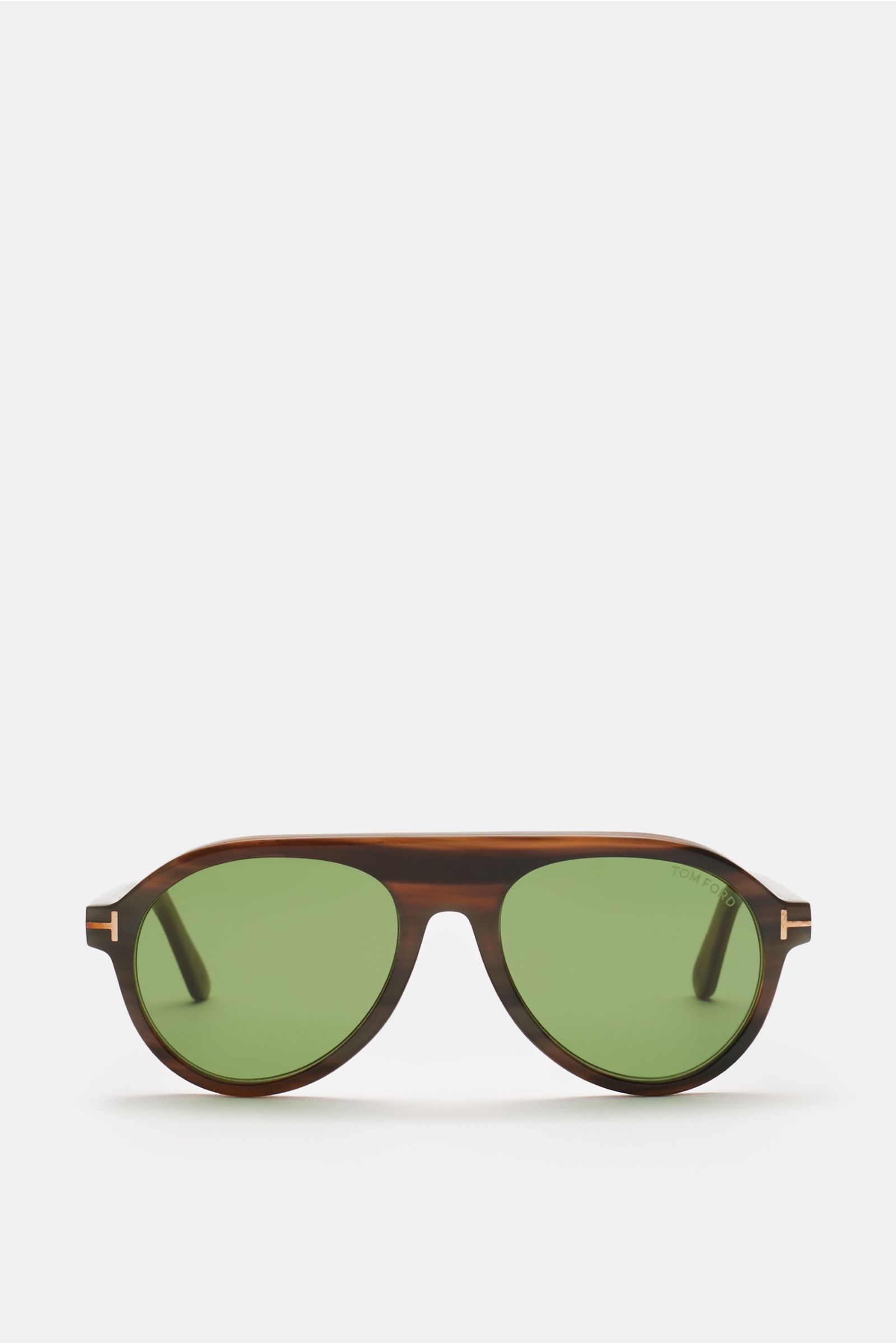 Tom Ford Horn-Sonnenbrille 'Private Collection' braun gemustert/grün
