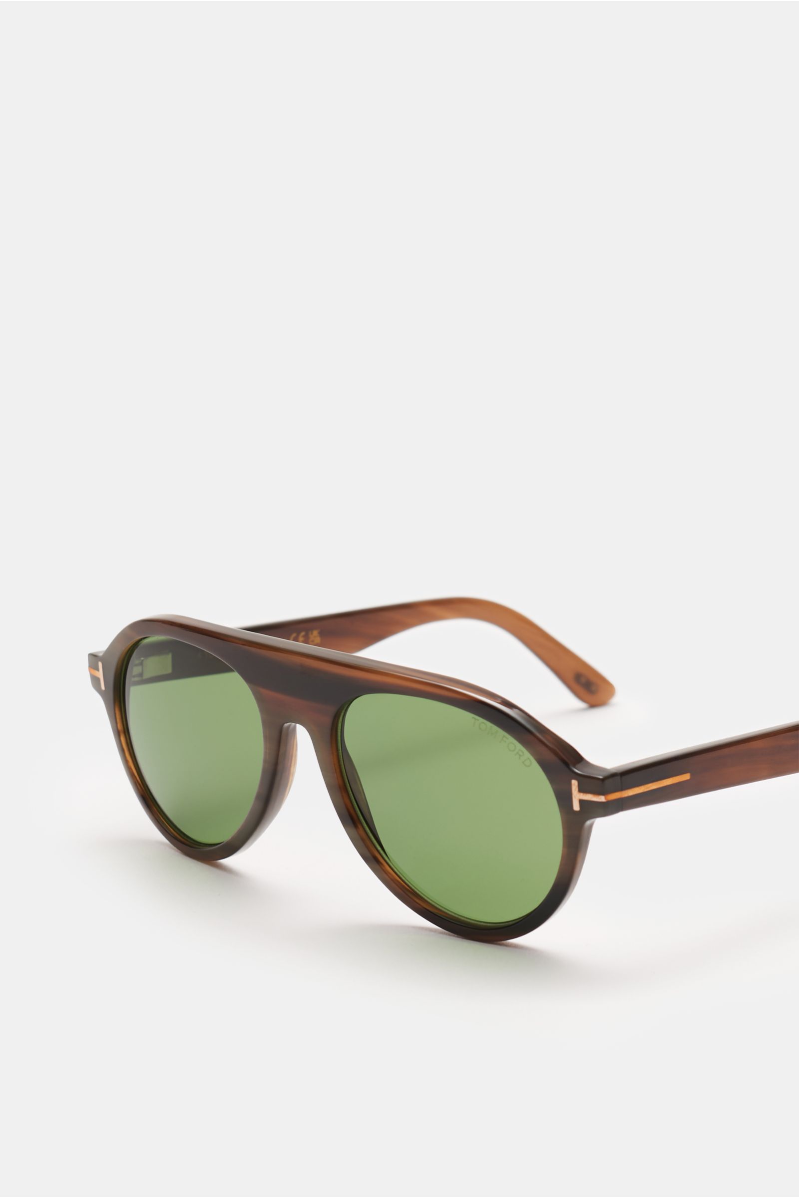 Tom Ford Horn-Sonnenbrille 'Private Collection' braun gemustert/grün