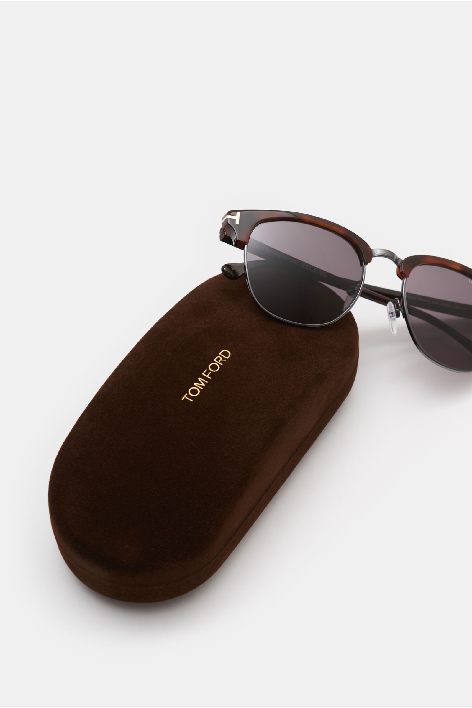 Tom Ford Sunglasses 'Henry' dark brown patterned