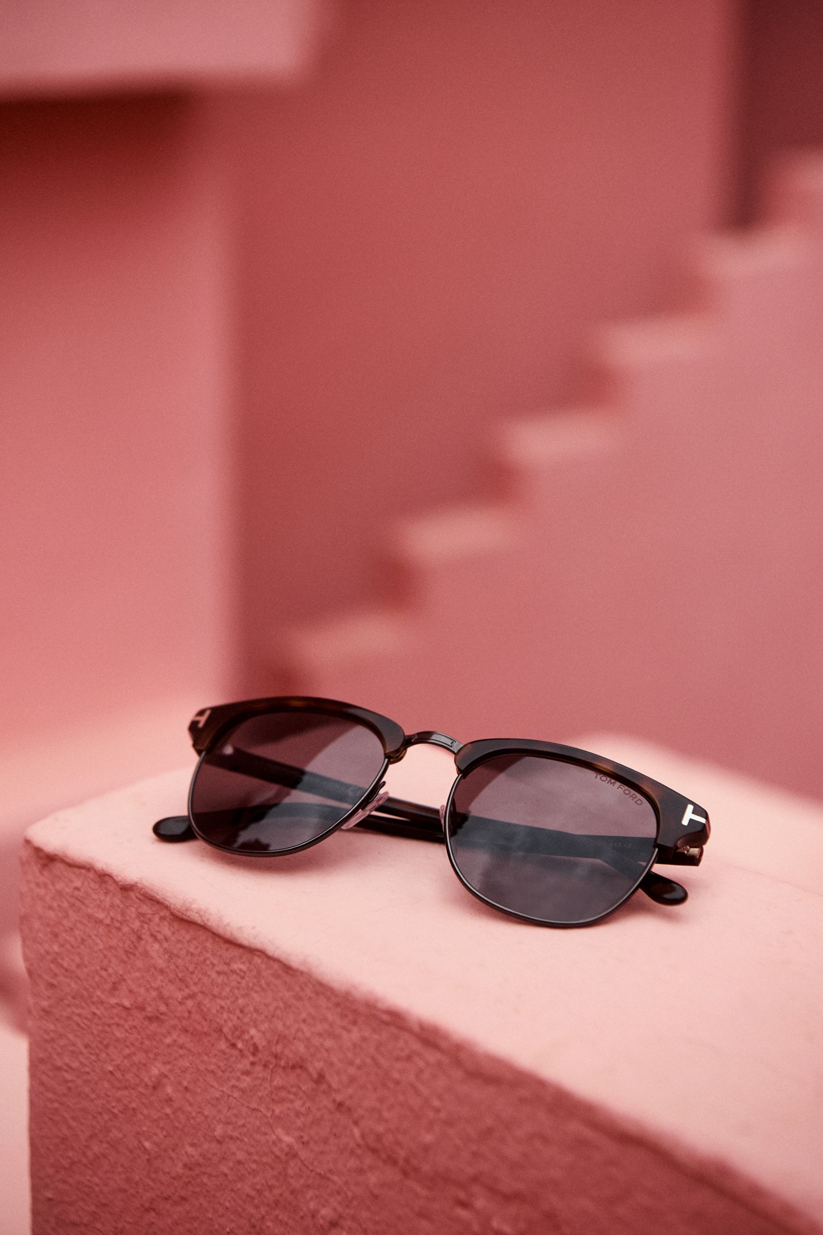 Tom Ford Sunglasses 'Henry' dark brown patterned