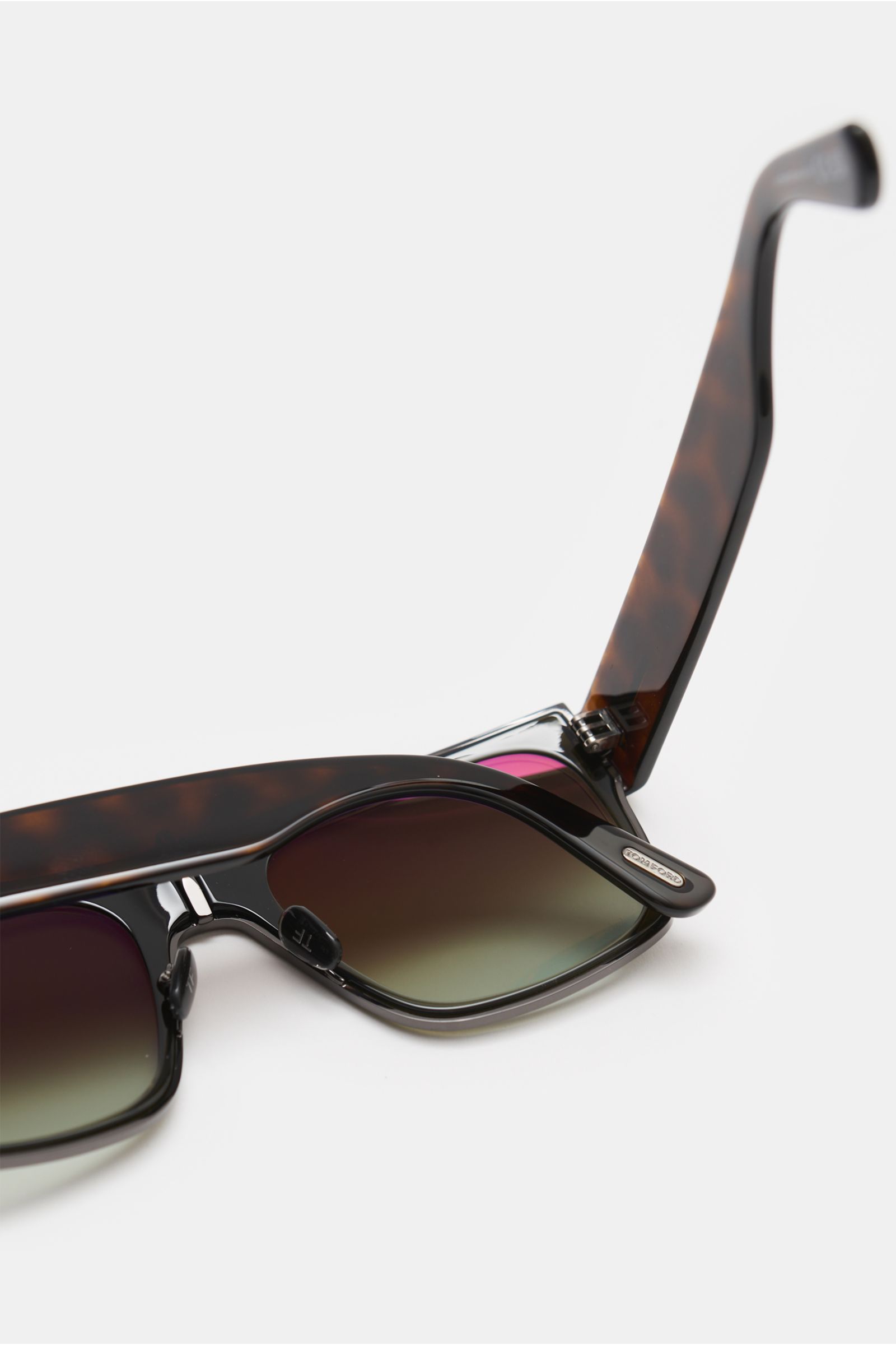 Tom Ford Sunglasses 'Edwin' grey-brown/dark brown patterned