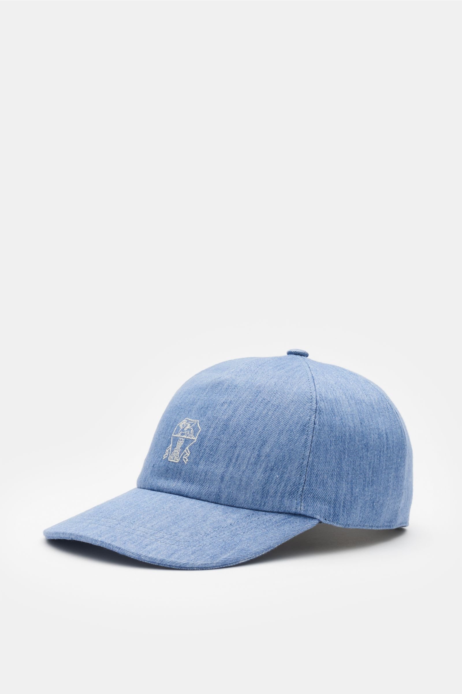 Linen baseball cap grey-blue