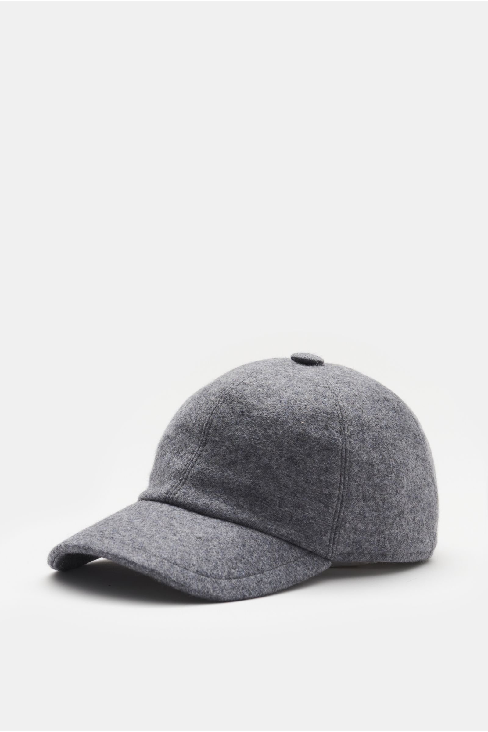 Cashmere baseball cap grey