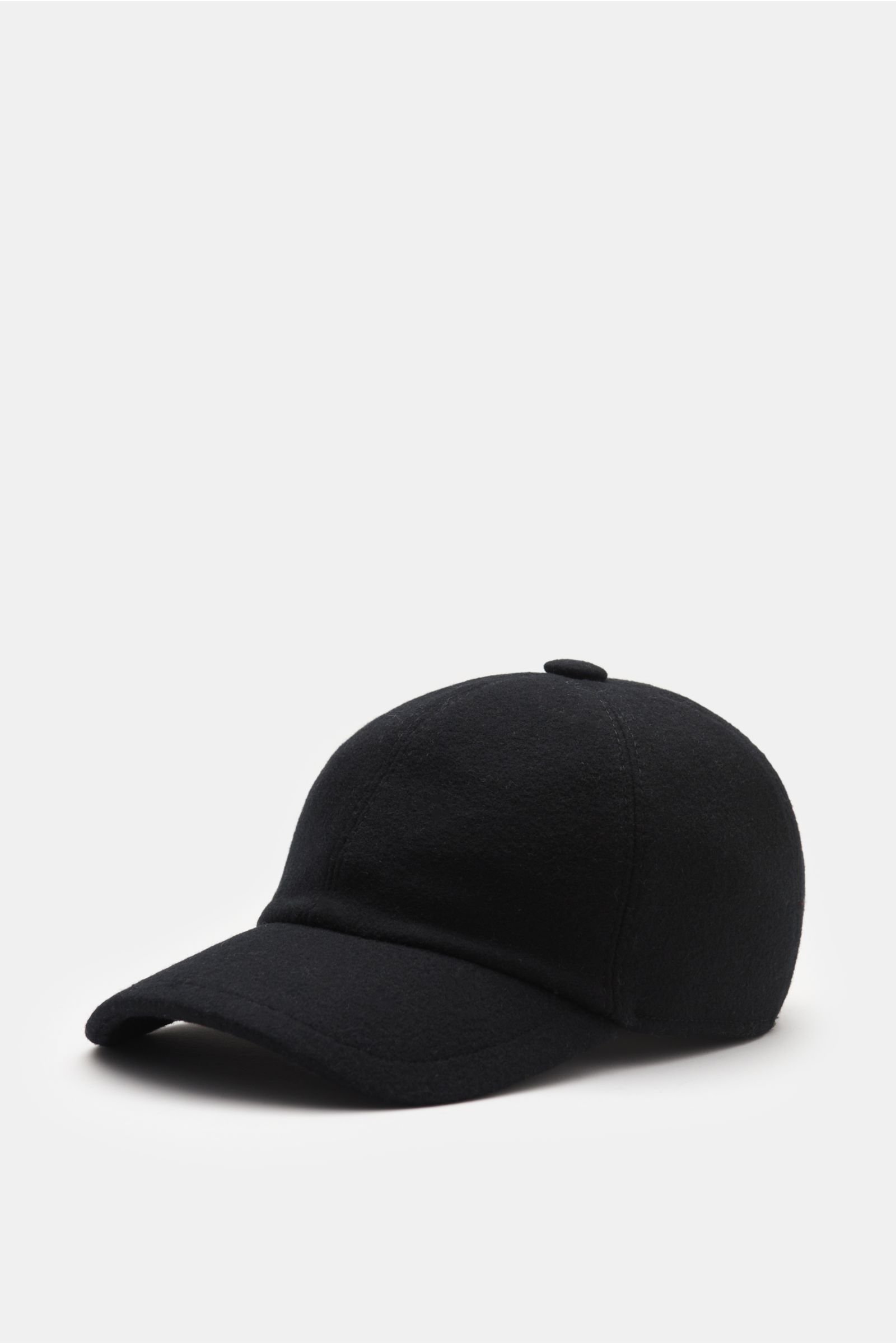 Cashmere baseball cap black