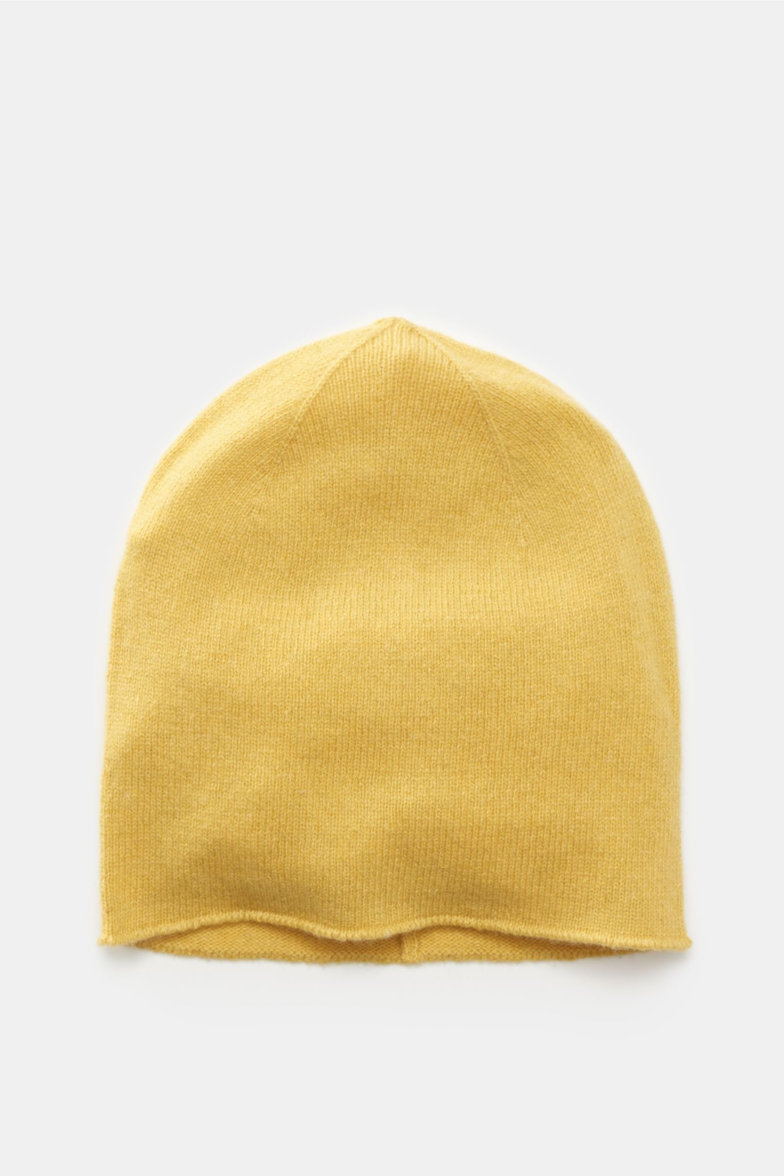 Cashmere Mütze gelb
