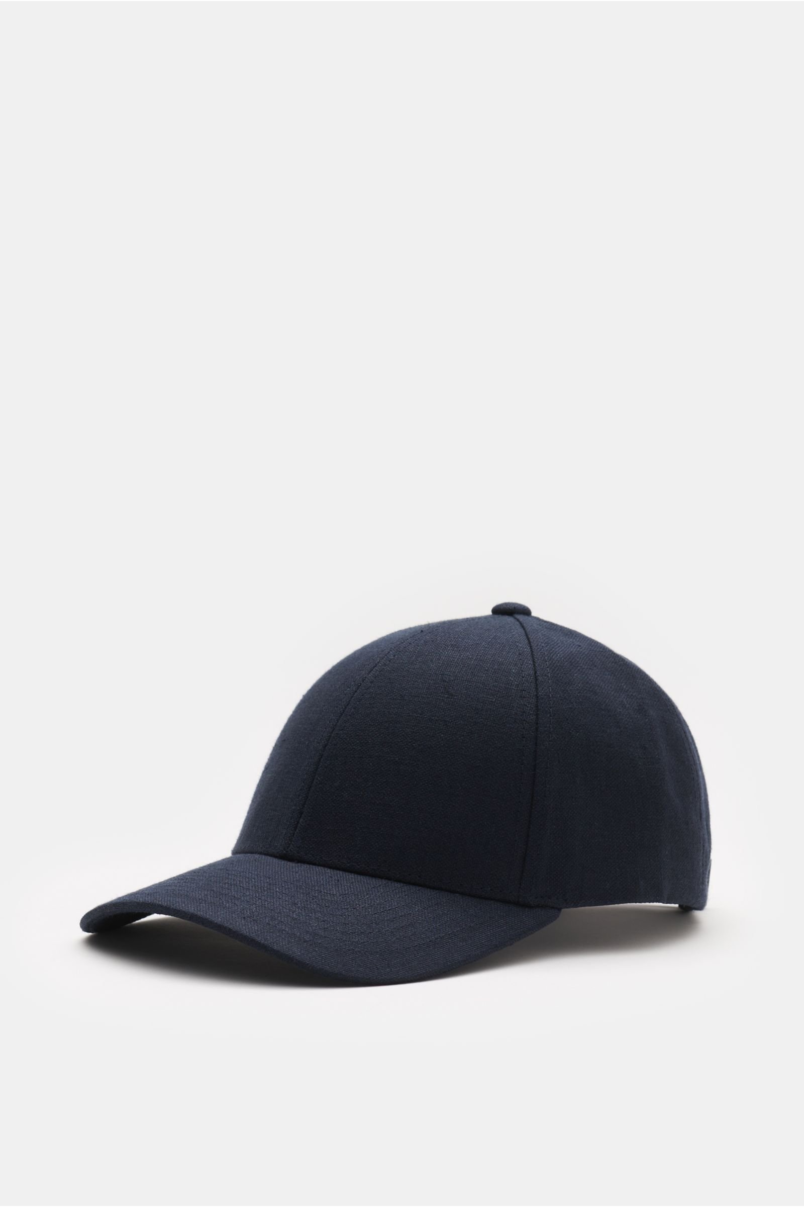 Linen baseball cap navy