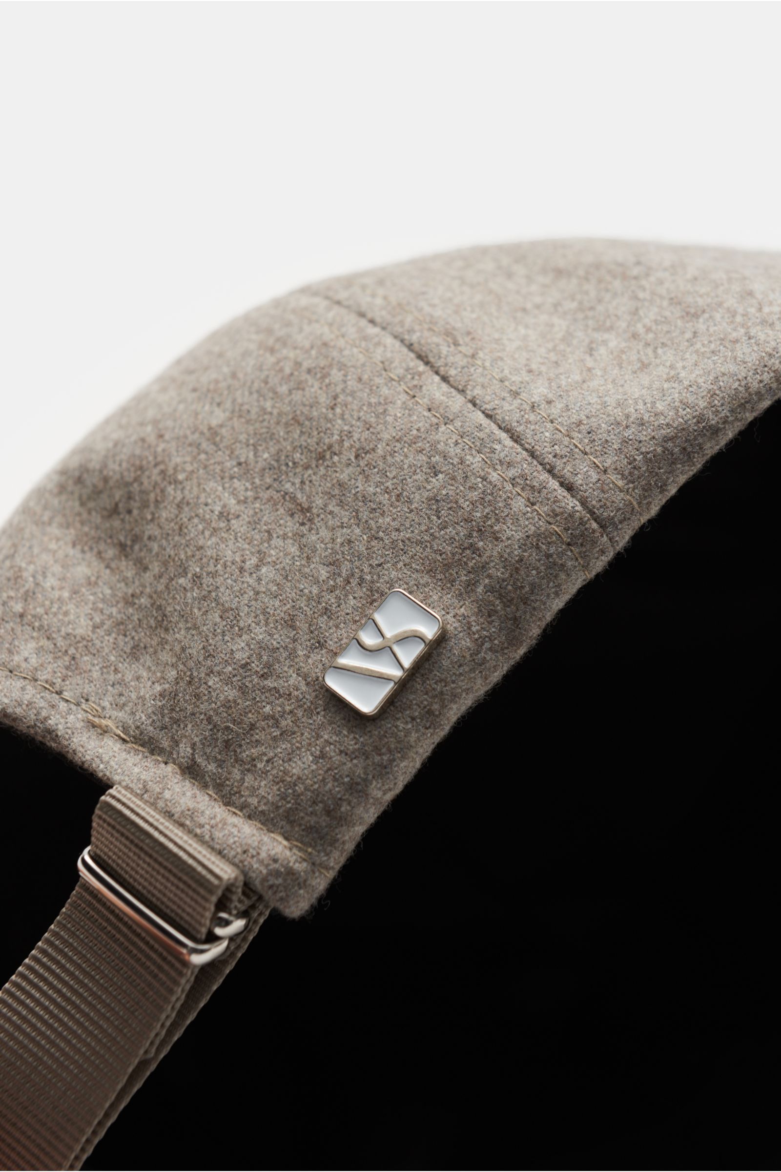 Musik Baseball-Cap Mit Flügelhorn Stickerei - Verstellbare Baumwoll Cap Grau