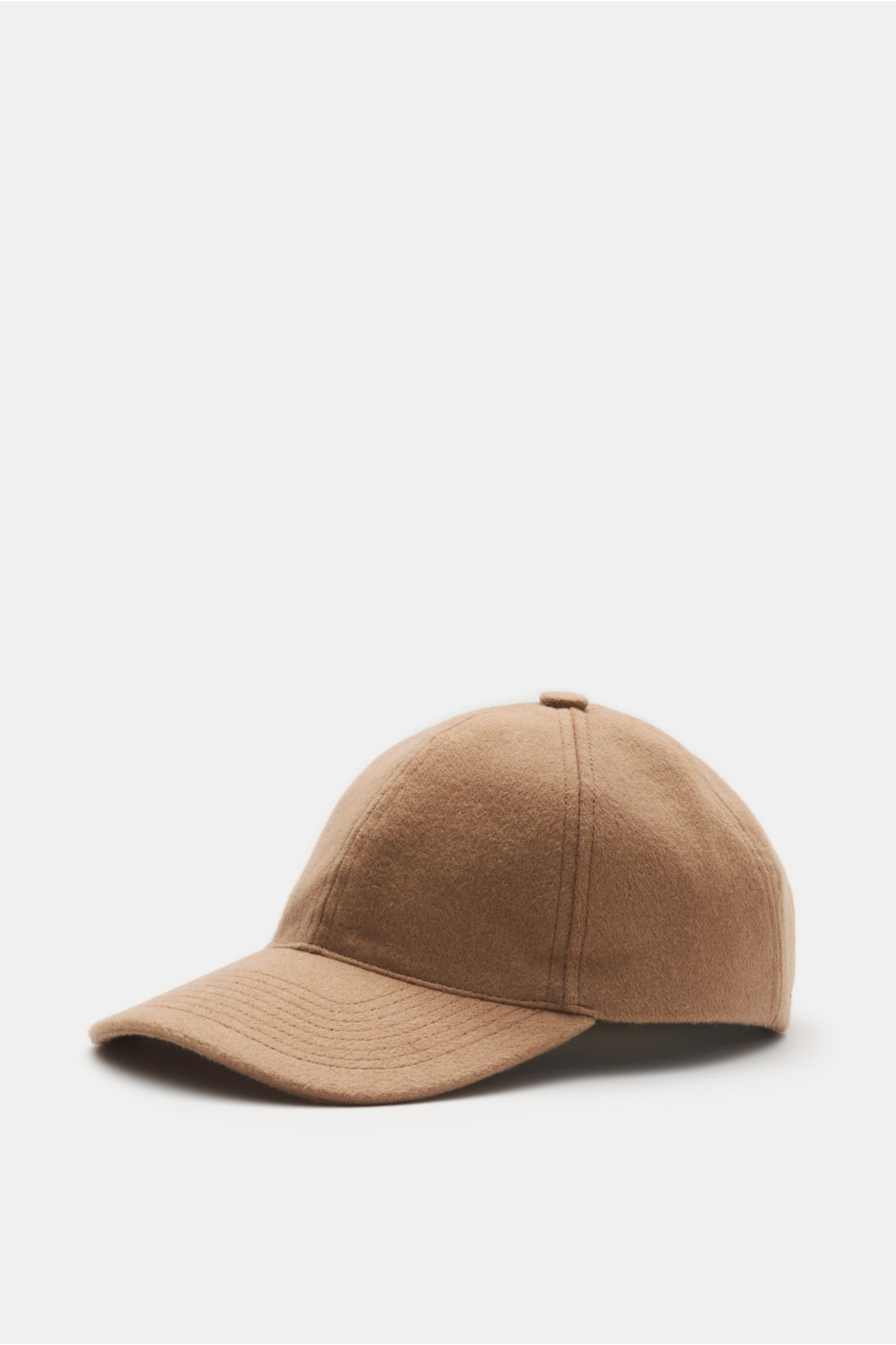 Cashmere baseball cap light brown