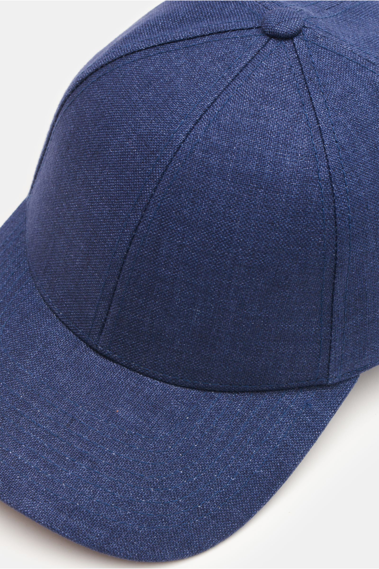 Varsity Headwear Leinen Baseball-Cap dunkelblau meliert